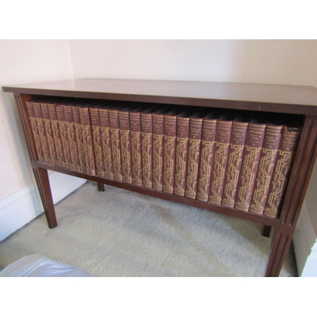 Various Leatherbound Volumes Contained Within Book Table Qua...
