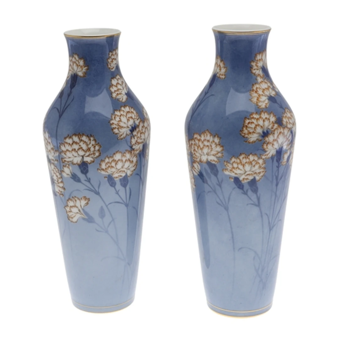 'DECORE A SEVRES' - A PAIR OF FRENCH PORCELAIN VASES. A larg...