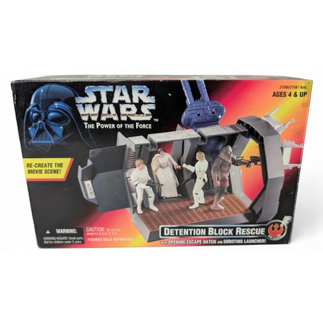 1996 Star Wars The Power of the Force Detention Block Rescue...