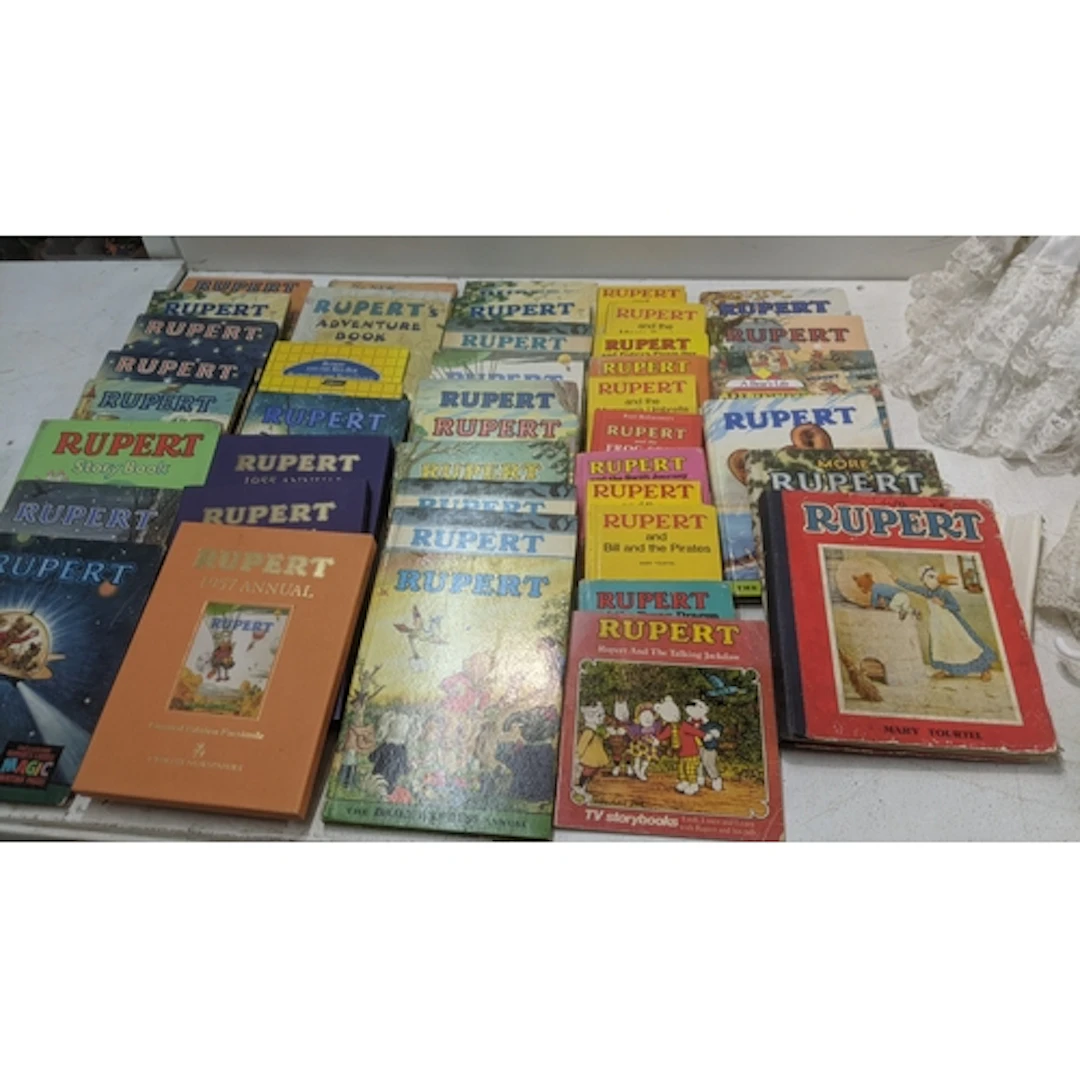 A collection of Rupert the Bear annuals from the 1950's and ...
