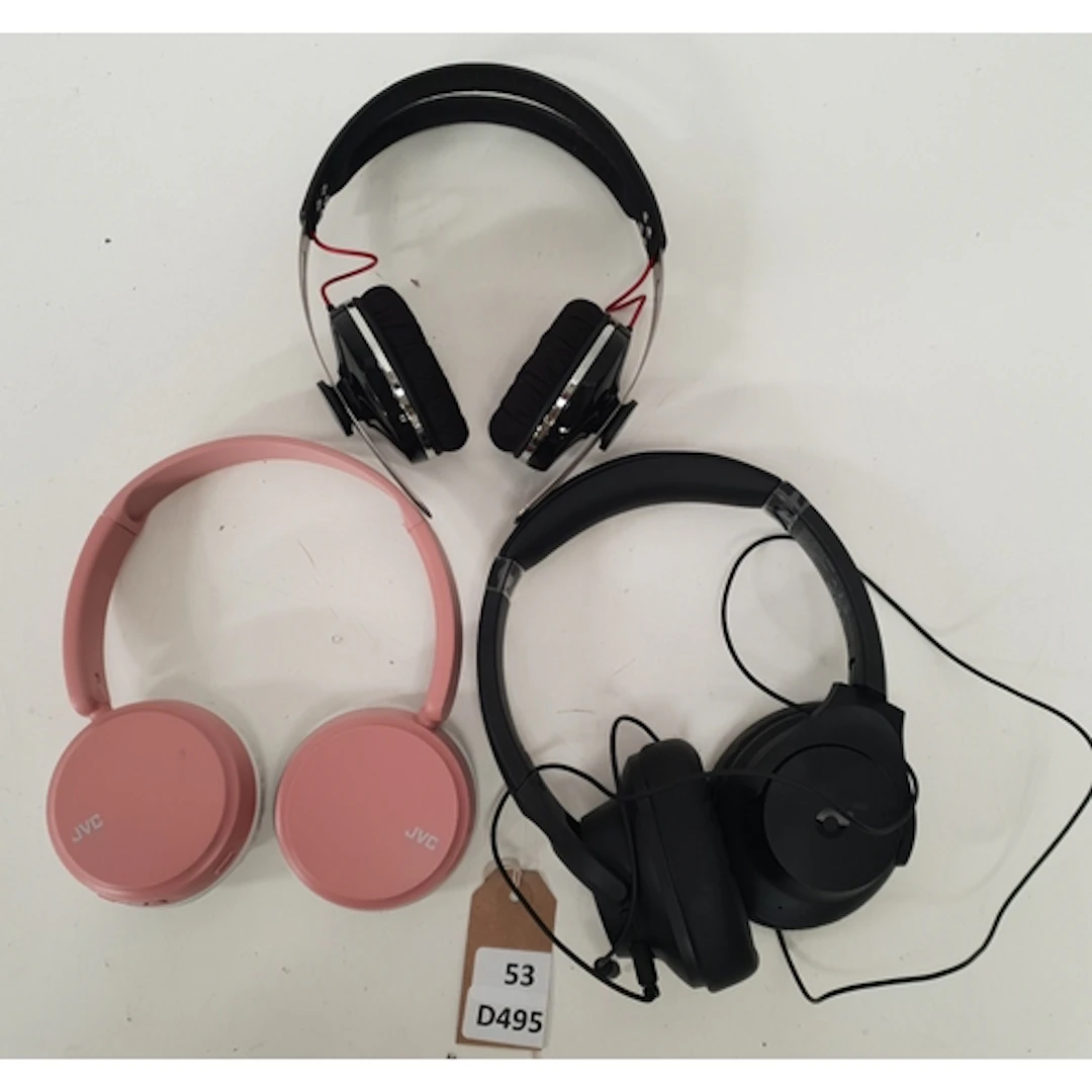 THREE PAIRS OF HEADPHONES comprising Sennheiser Momentum On-...
