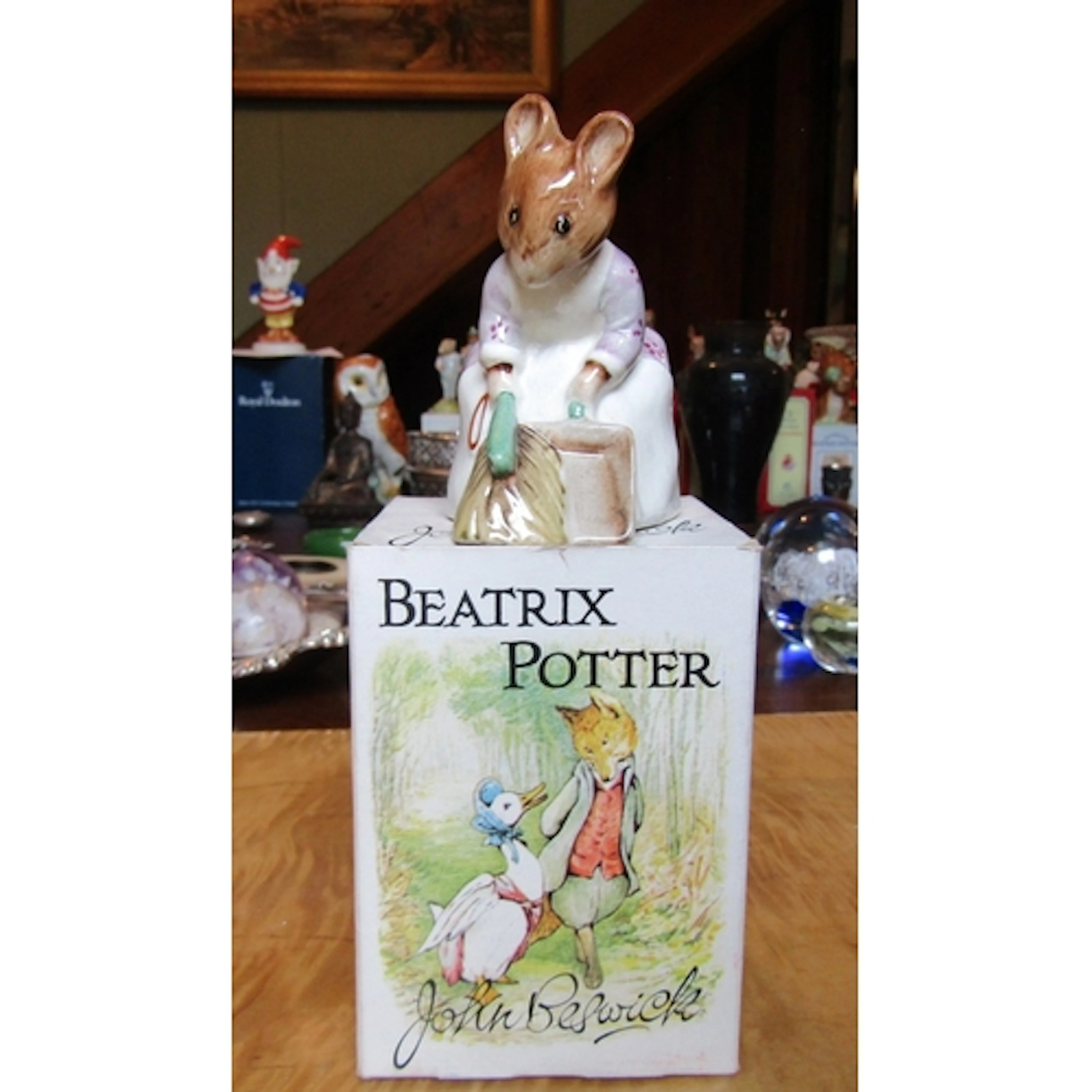 Beswick Beatrix Potter Fine Porcelain Figure Hunca Munca Swe...