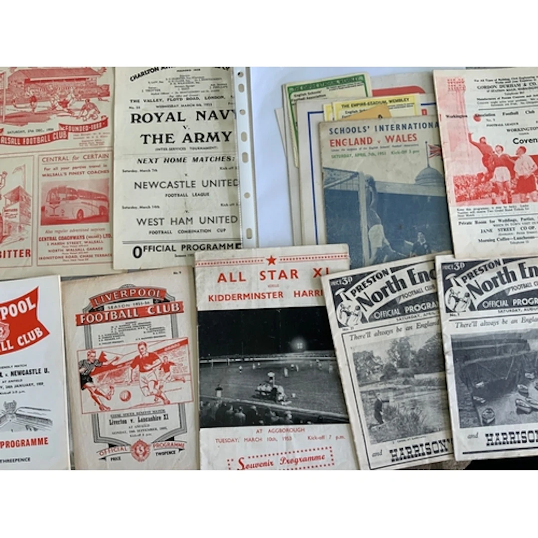 1950s Football Programmes: 51/52 + 52/53 Preston v Liverpool...