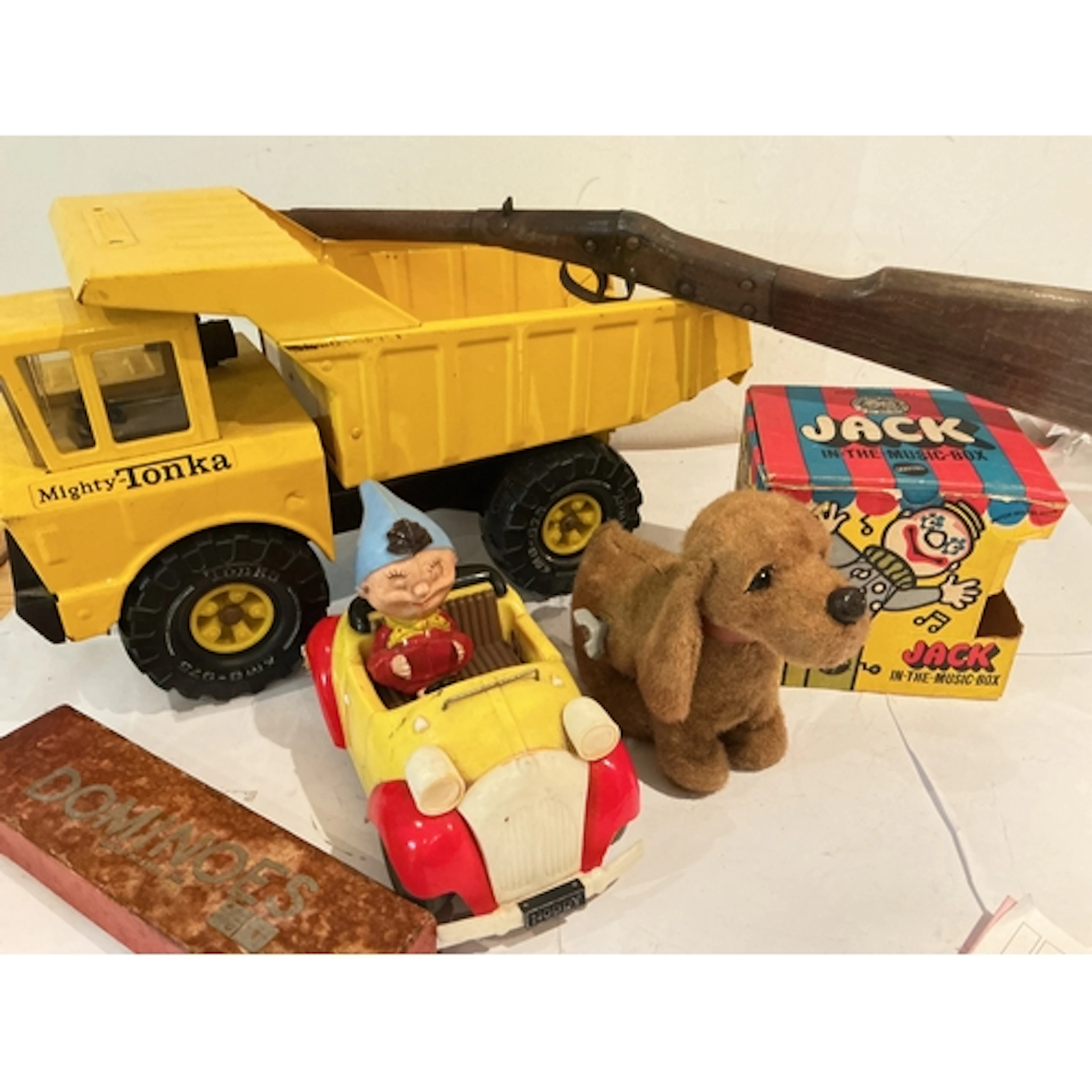 A Collection Of Vintage Toys Including A Tonka Dump Truck. N...