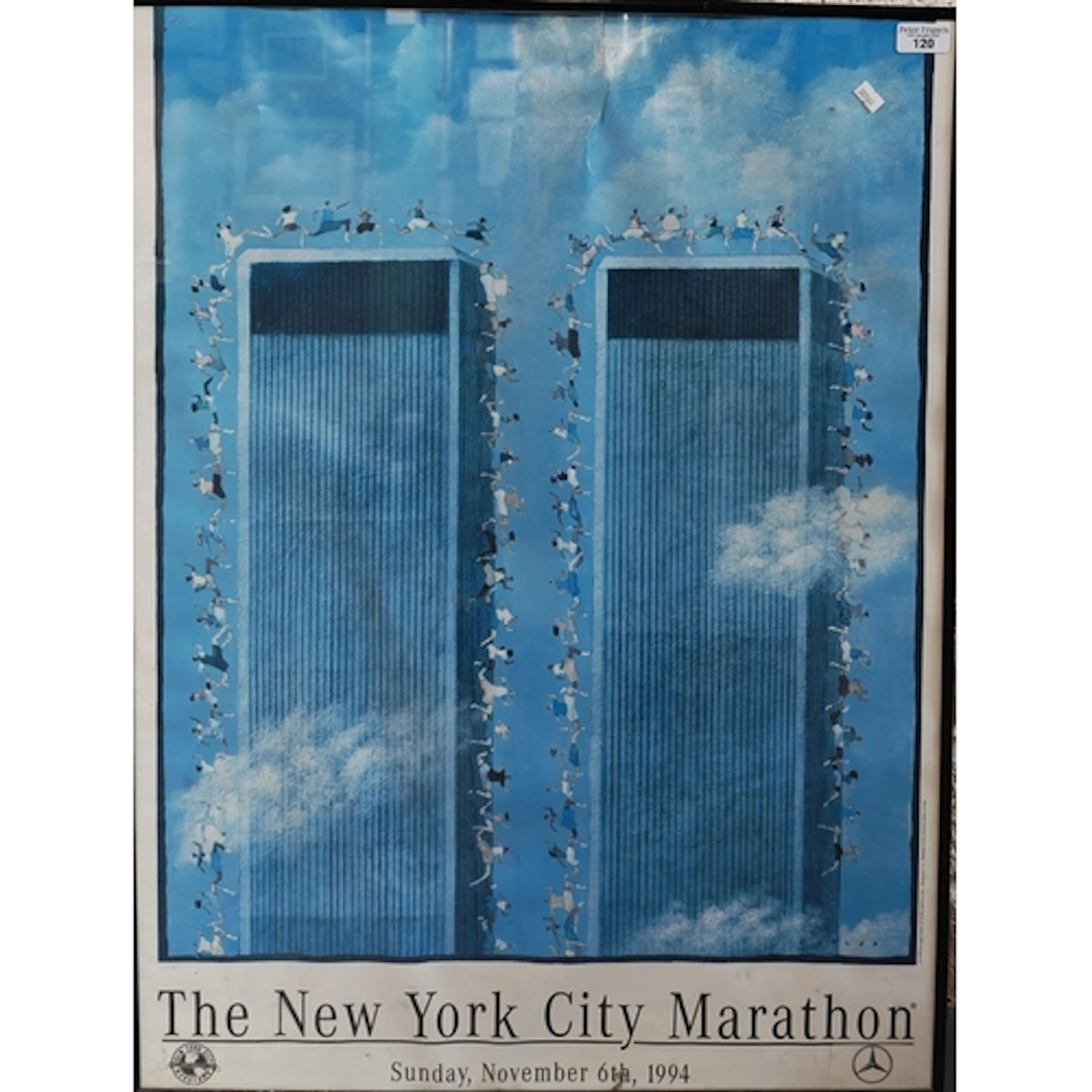 Original 'The New York City Marathon' poster for Sunday Nove...