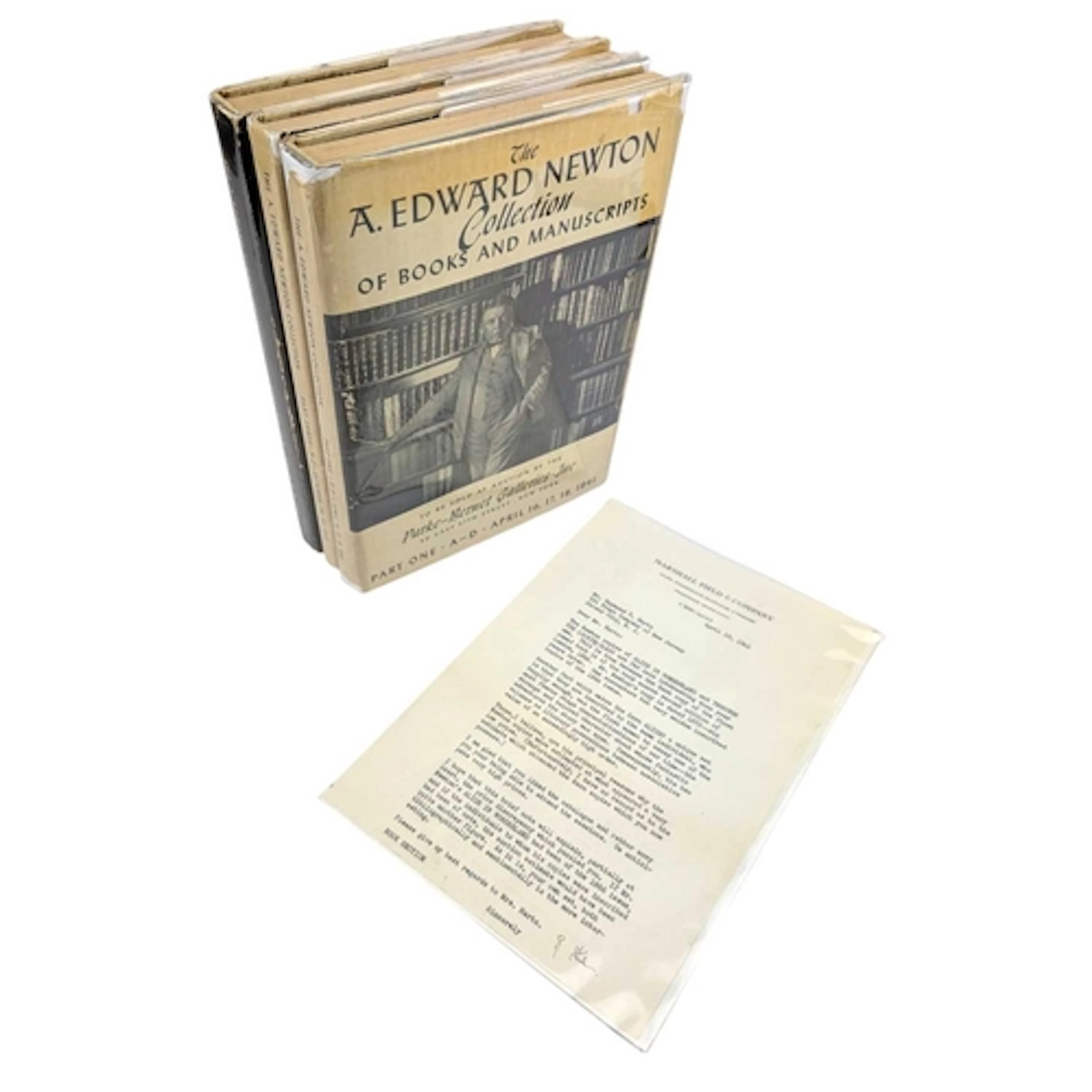 1941 The Edward Newton Collection of Books and Manuscripts. ...