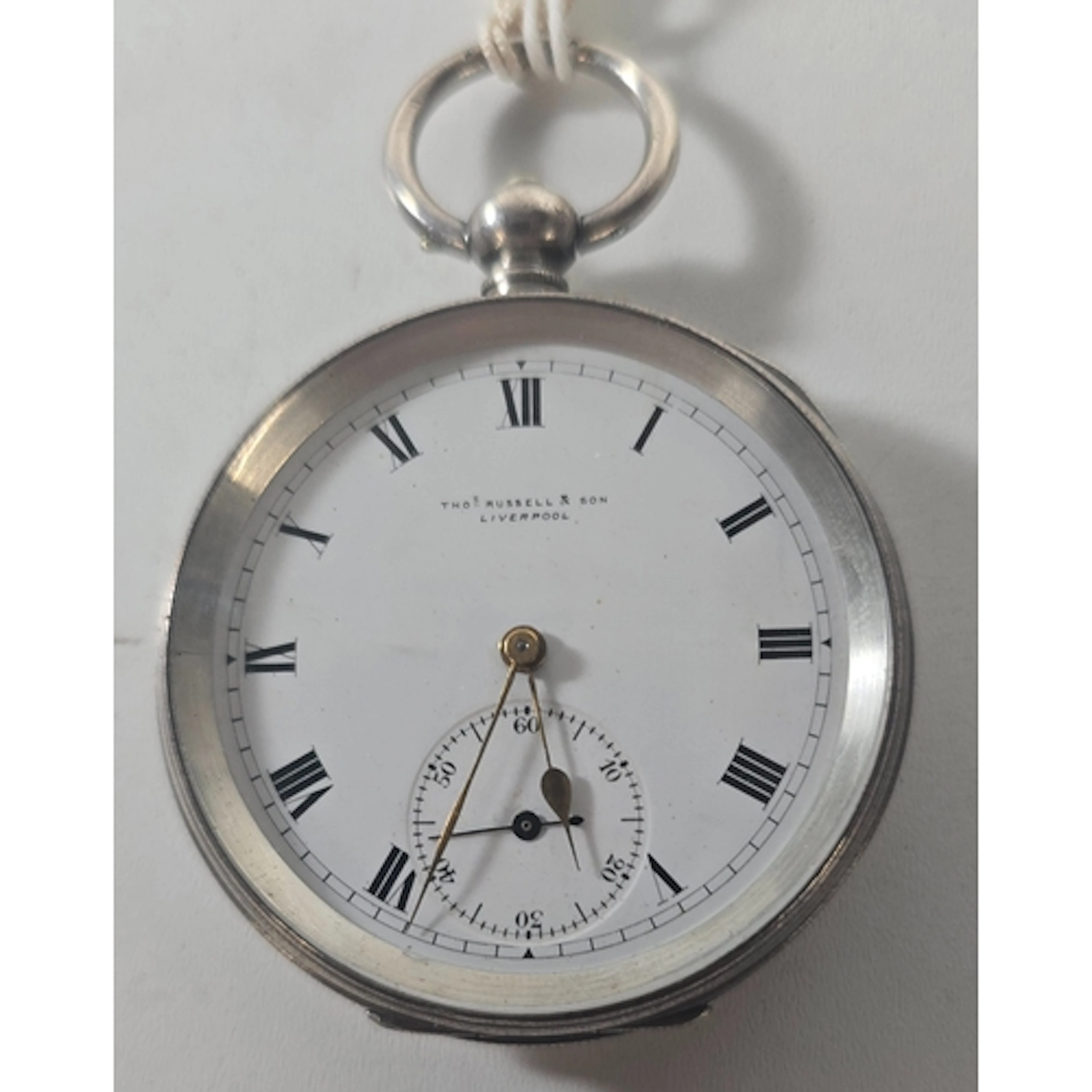 A 935 silver cased key-wind and key set pocket watch by J.B....