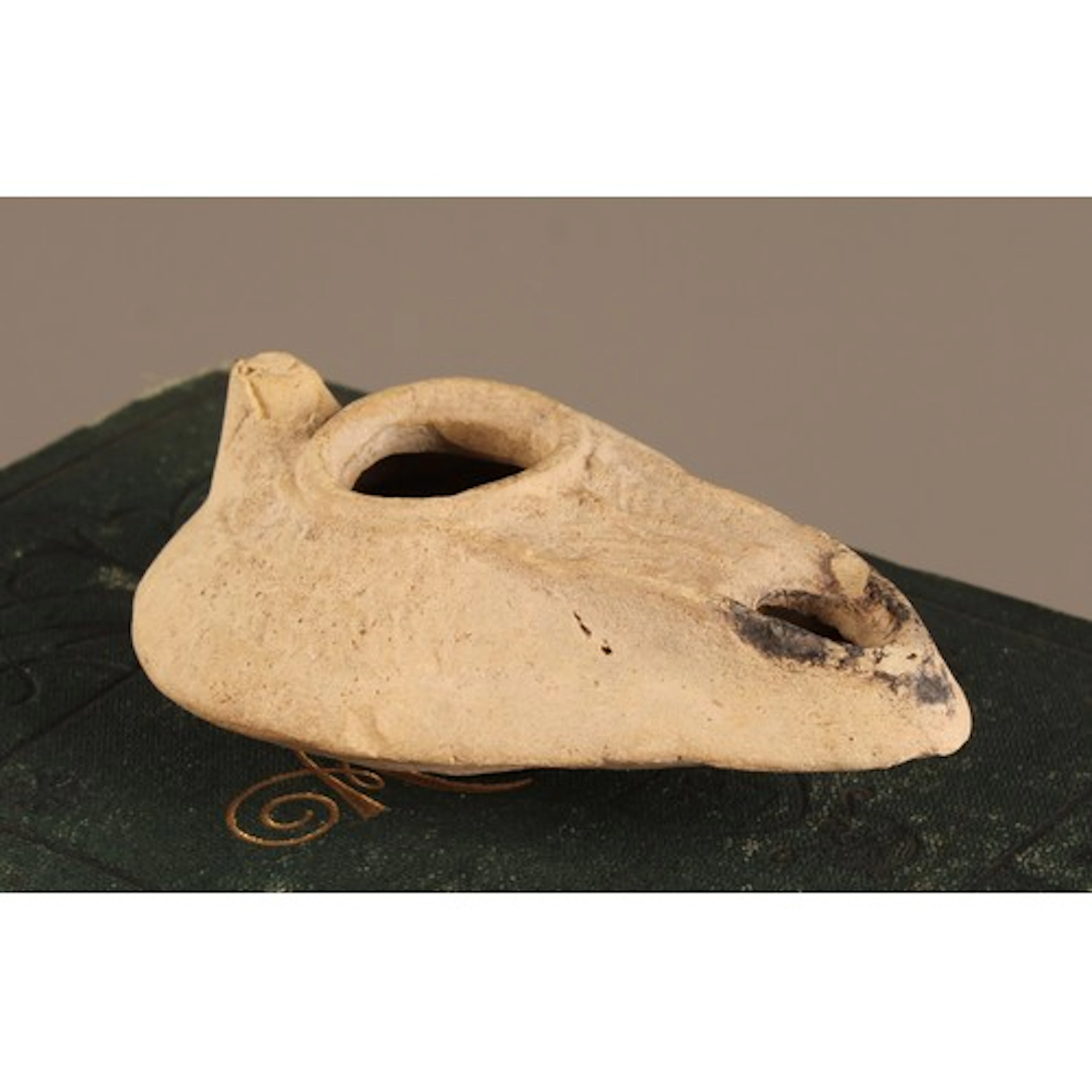 Antiquities - A Roman Byzantine/Palestinian oil lamp decorat...