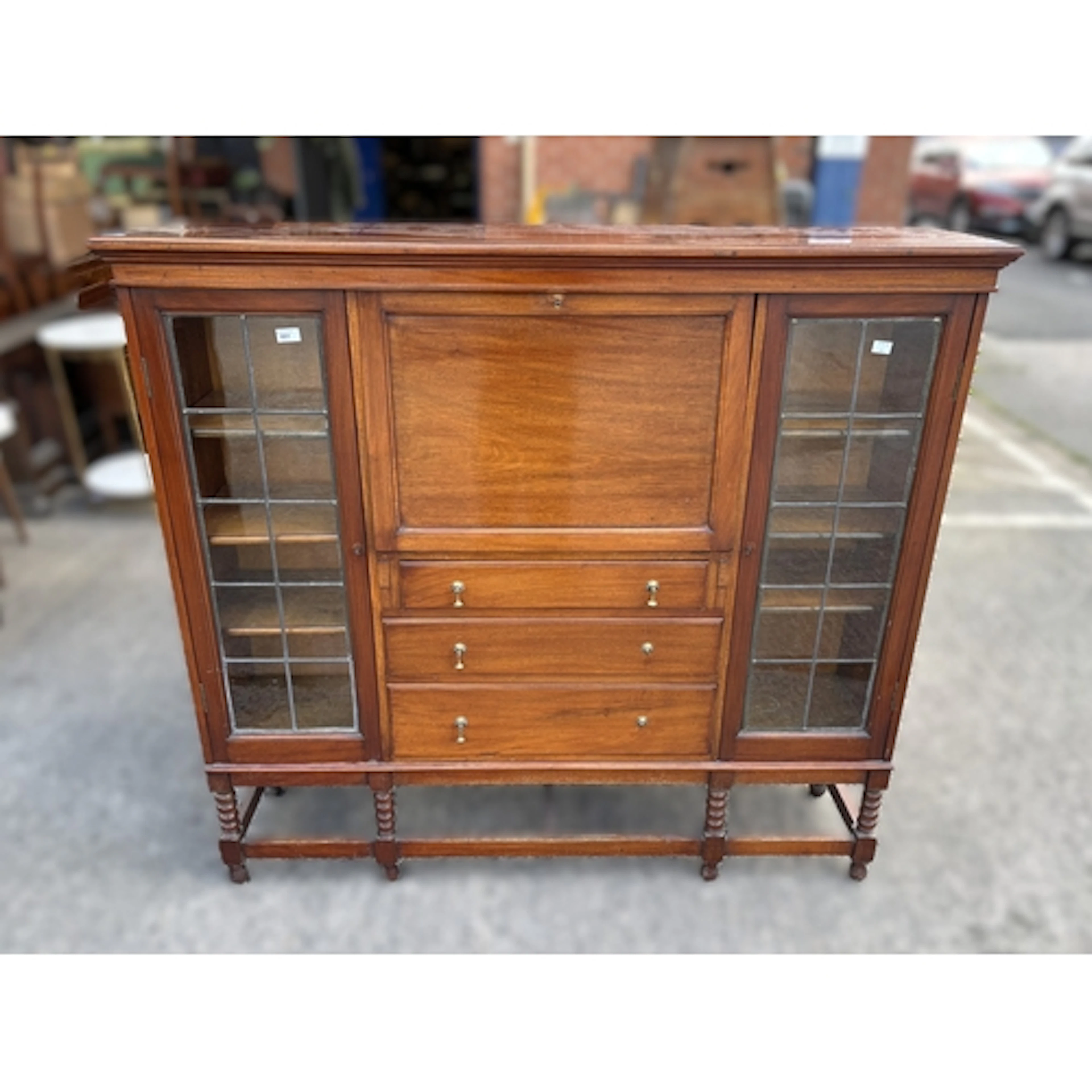 A late 19th/early 20th century combination display cabinet w...