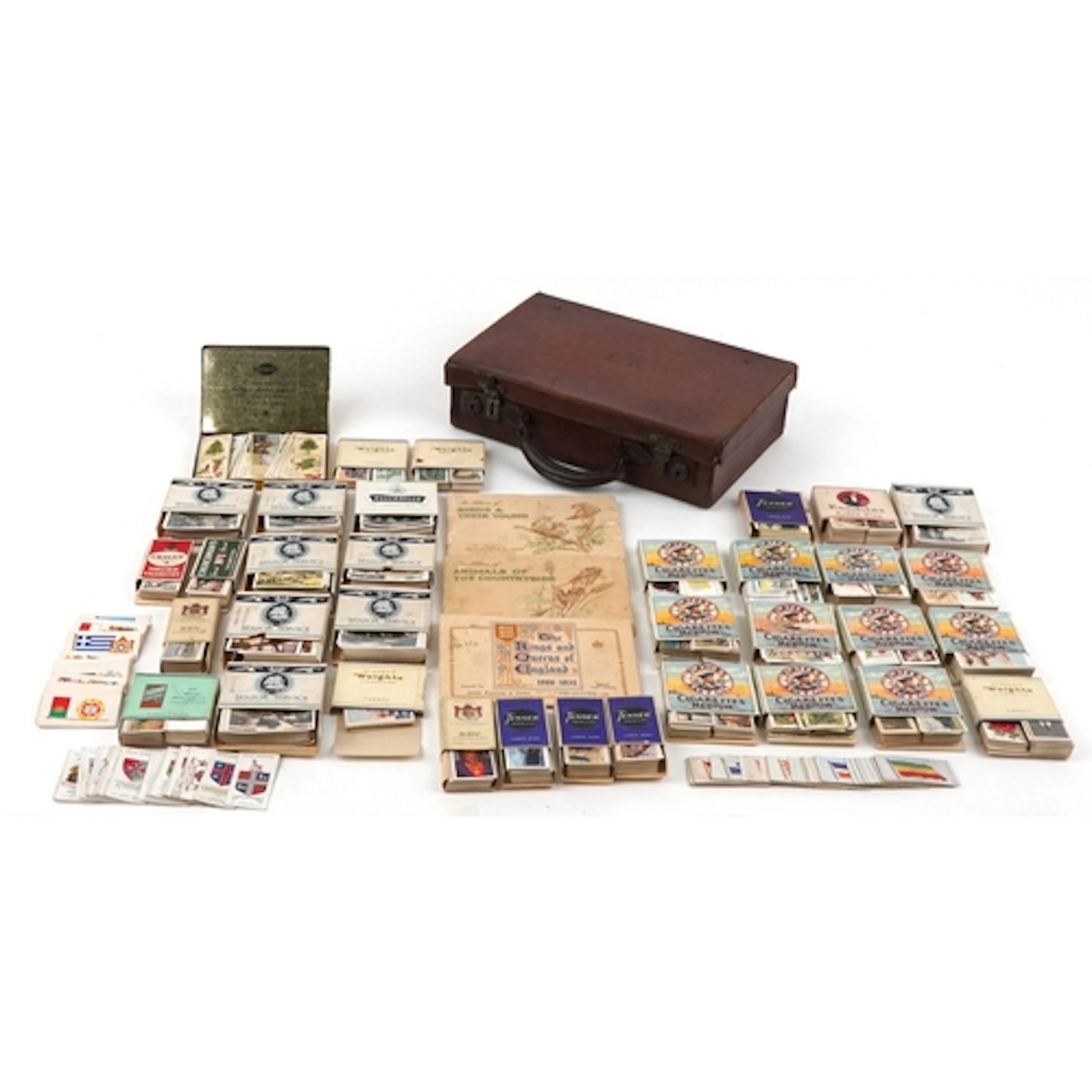 Large quantity of early and mid century cigarette cards and ...