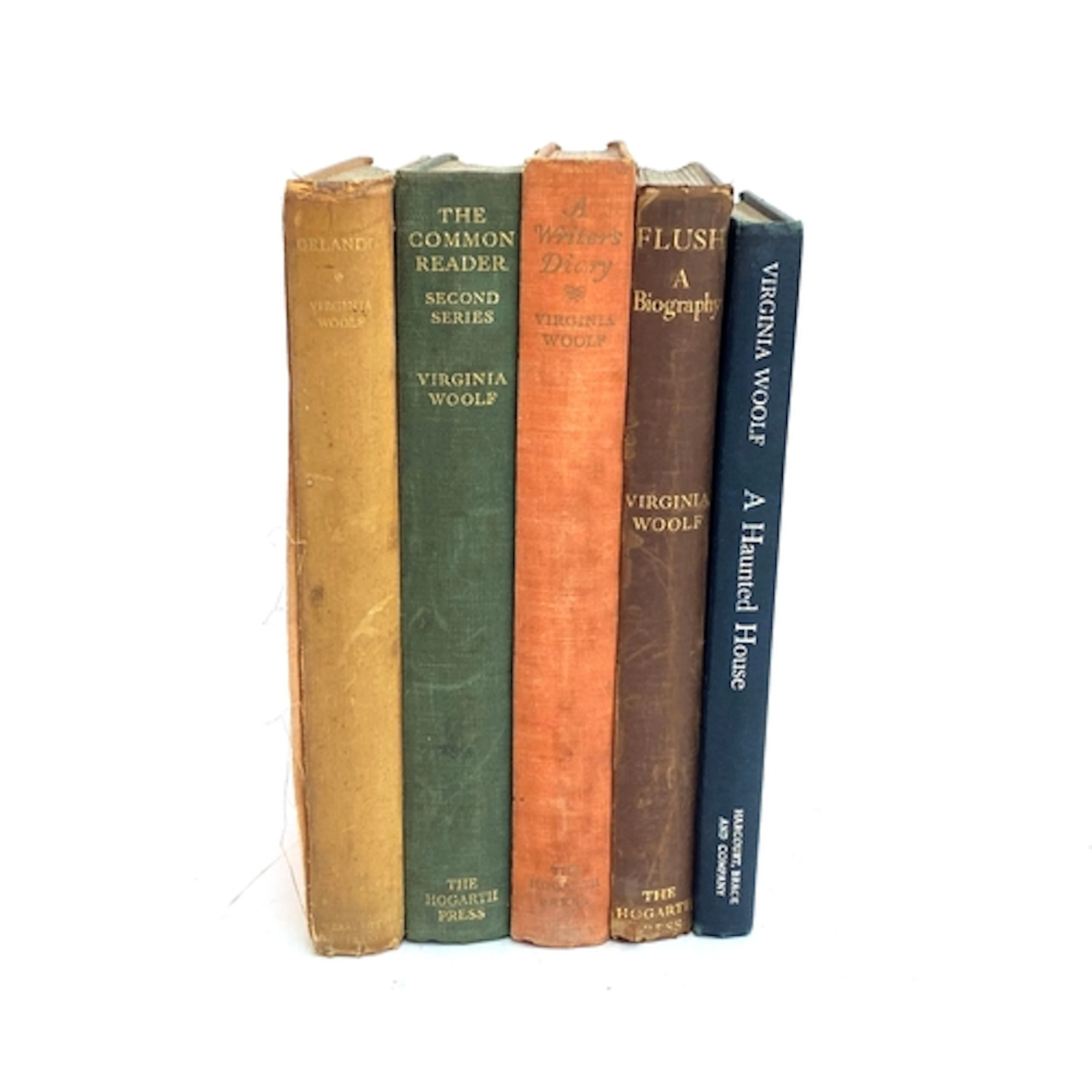BOOKS VIRGINIA WOOLF. Sadly, none have jackets. Nevertheless...