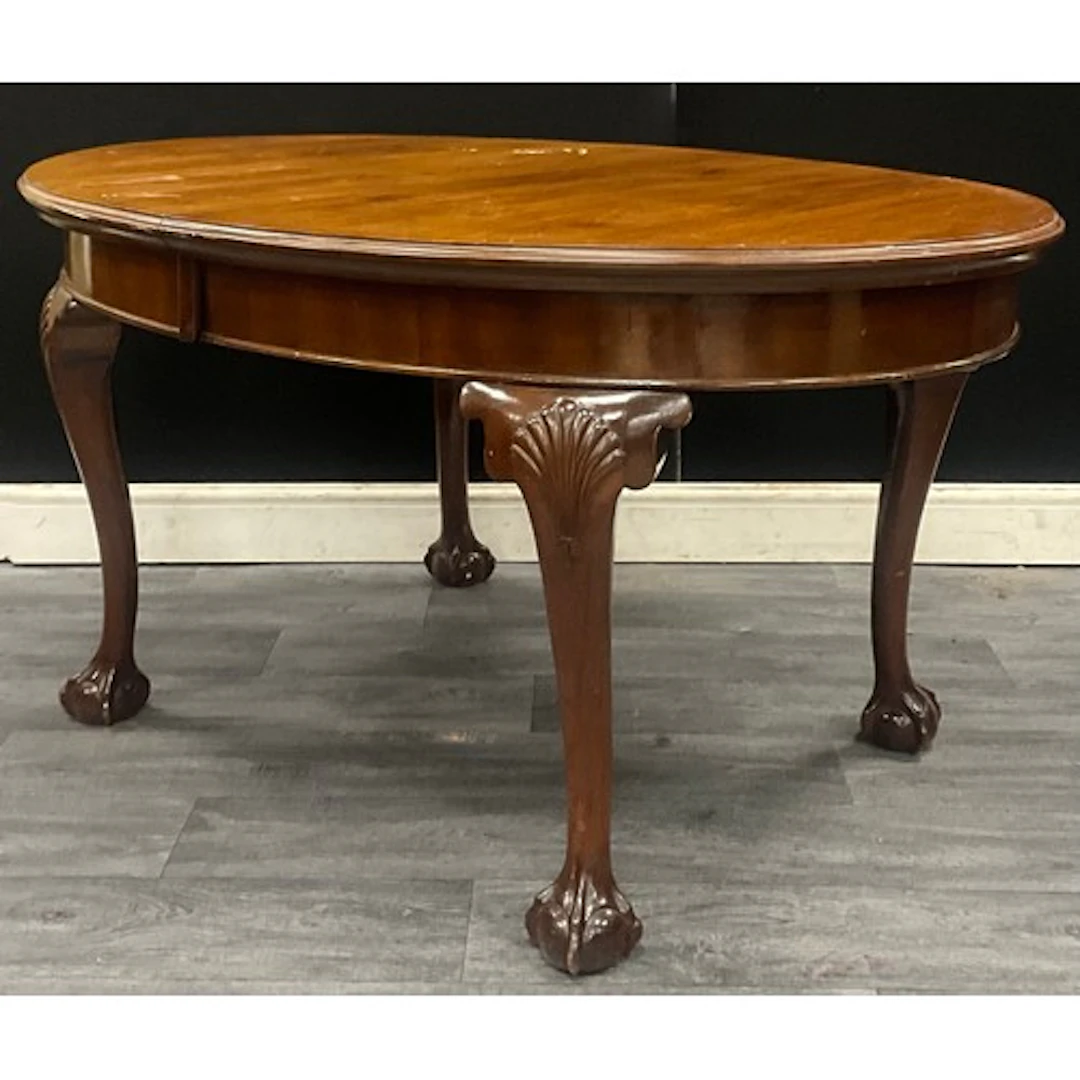 Early 20th century mahogany ding table, 68cm high, 132cm wid...