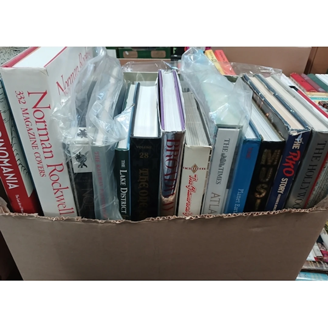 Nine boxes of assorted books, fiction and non fiction, vario...