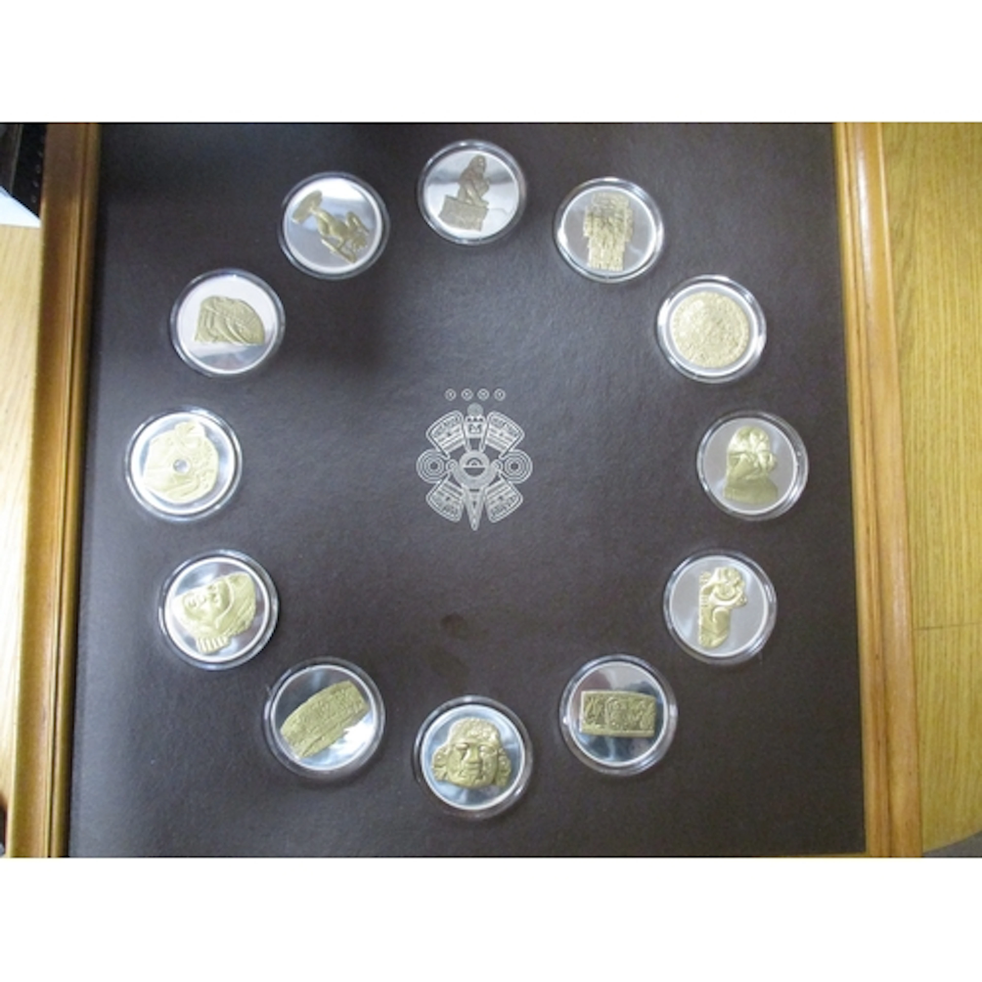 1979 'Treasures of The Aztecs' set of 12 silver proof medals...