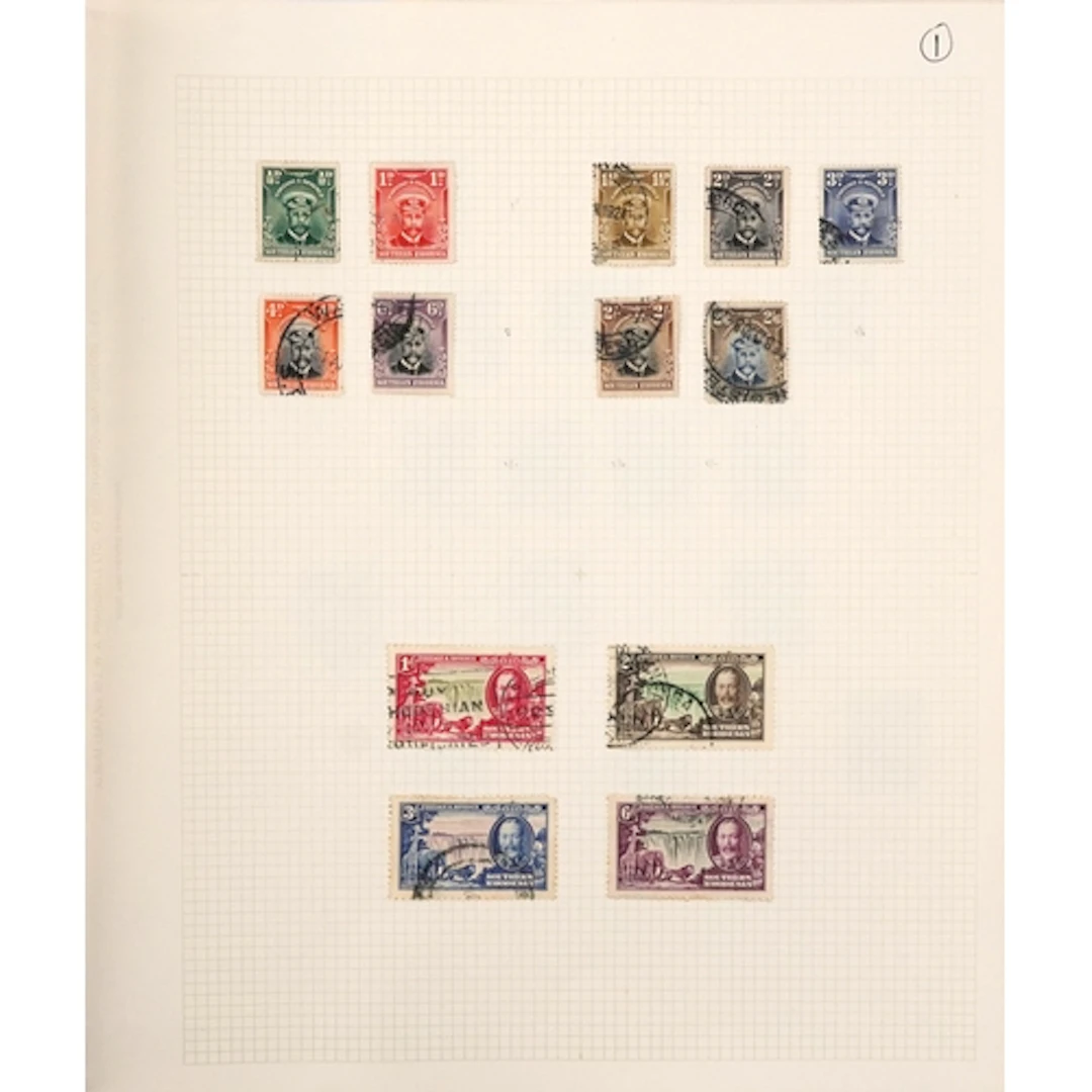 Early 20th century stamps of Rhodesia including Southern and...