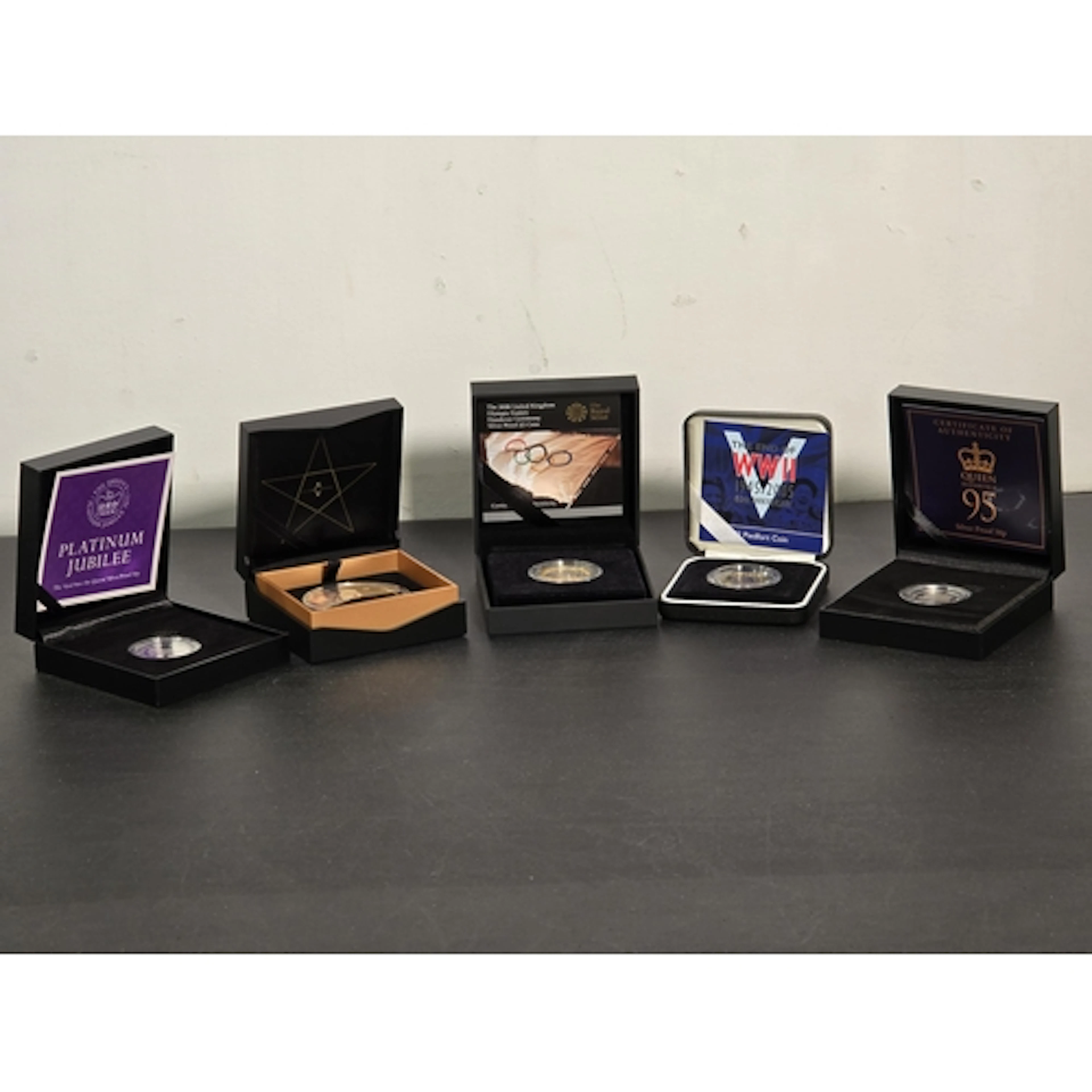 A Collection of silver Proof Coins, comprising of Isle of Ma...