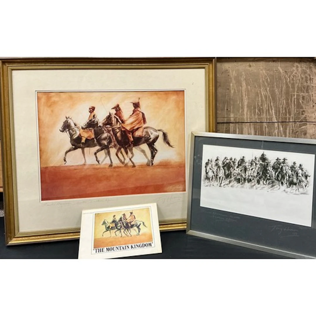 Tony Hudson, by and after, 'The mountain Kingdom', signed lt...
