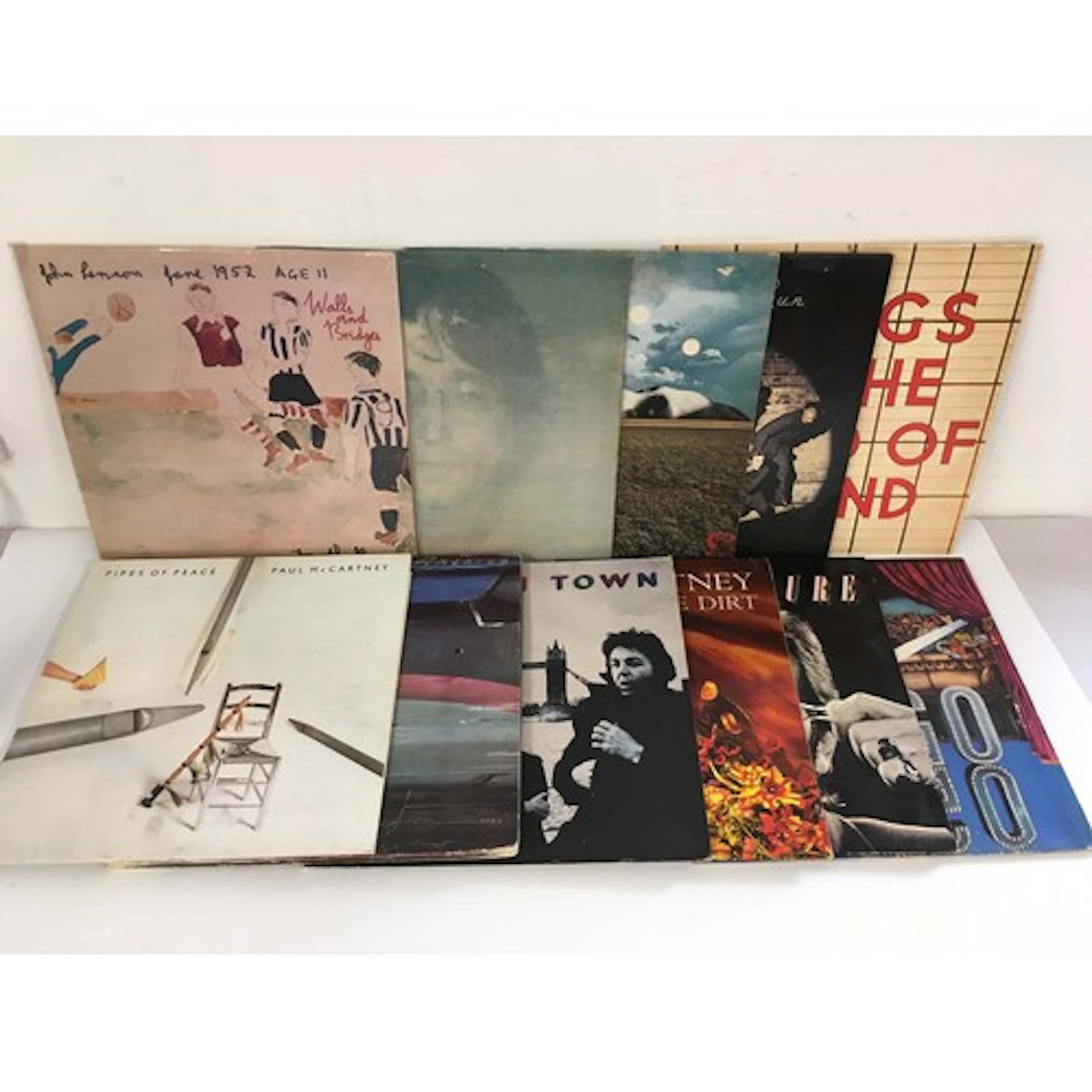 Eleven solo Beatles LPs comprising Walls And Bridges, Wings ...