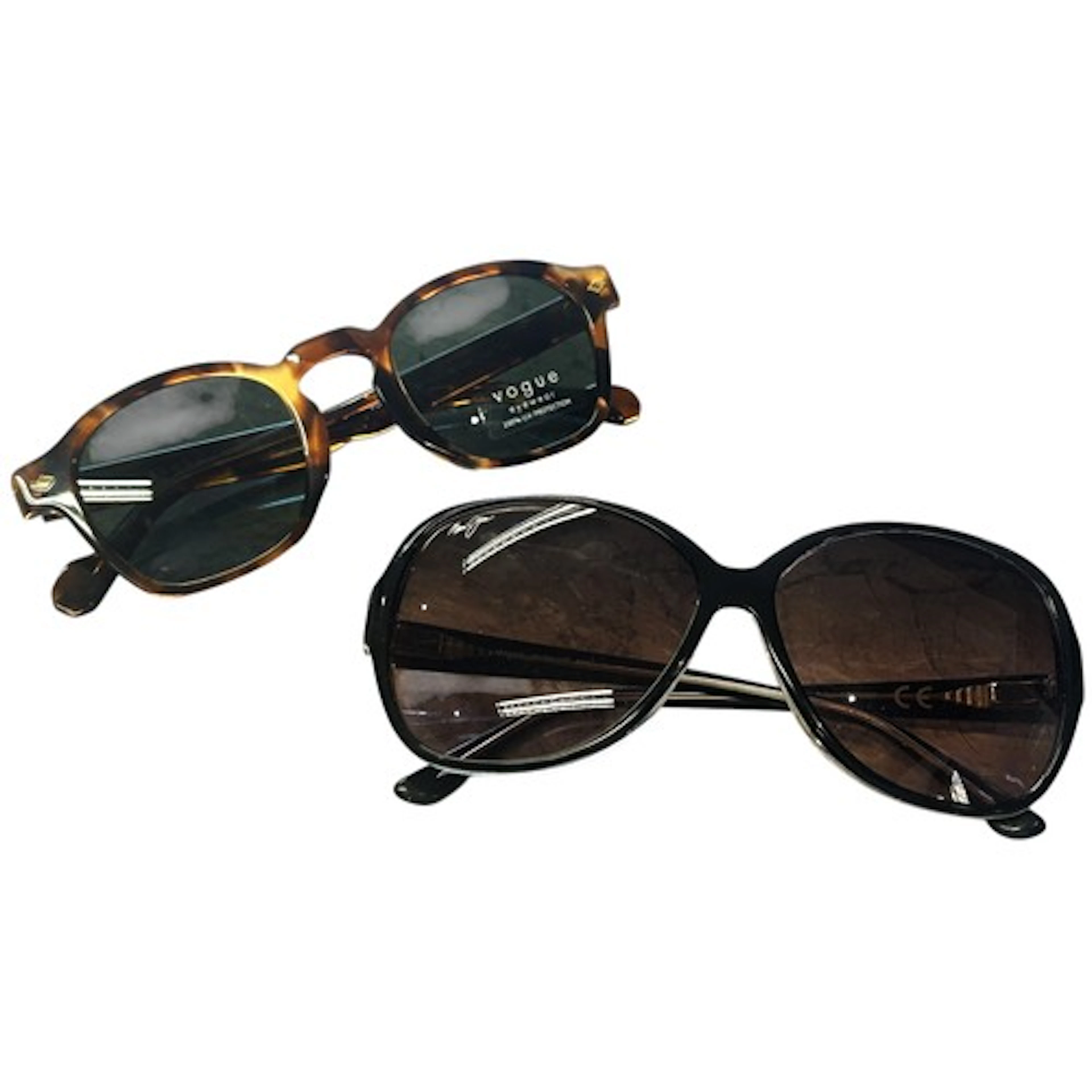 Pair of Vogue designer sunglasses - simulated tortoiseshell ...