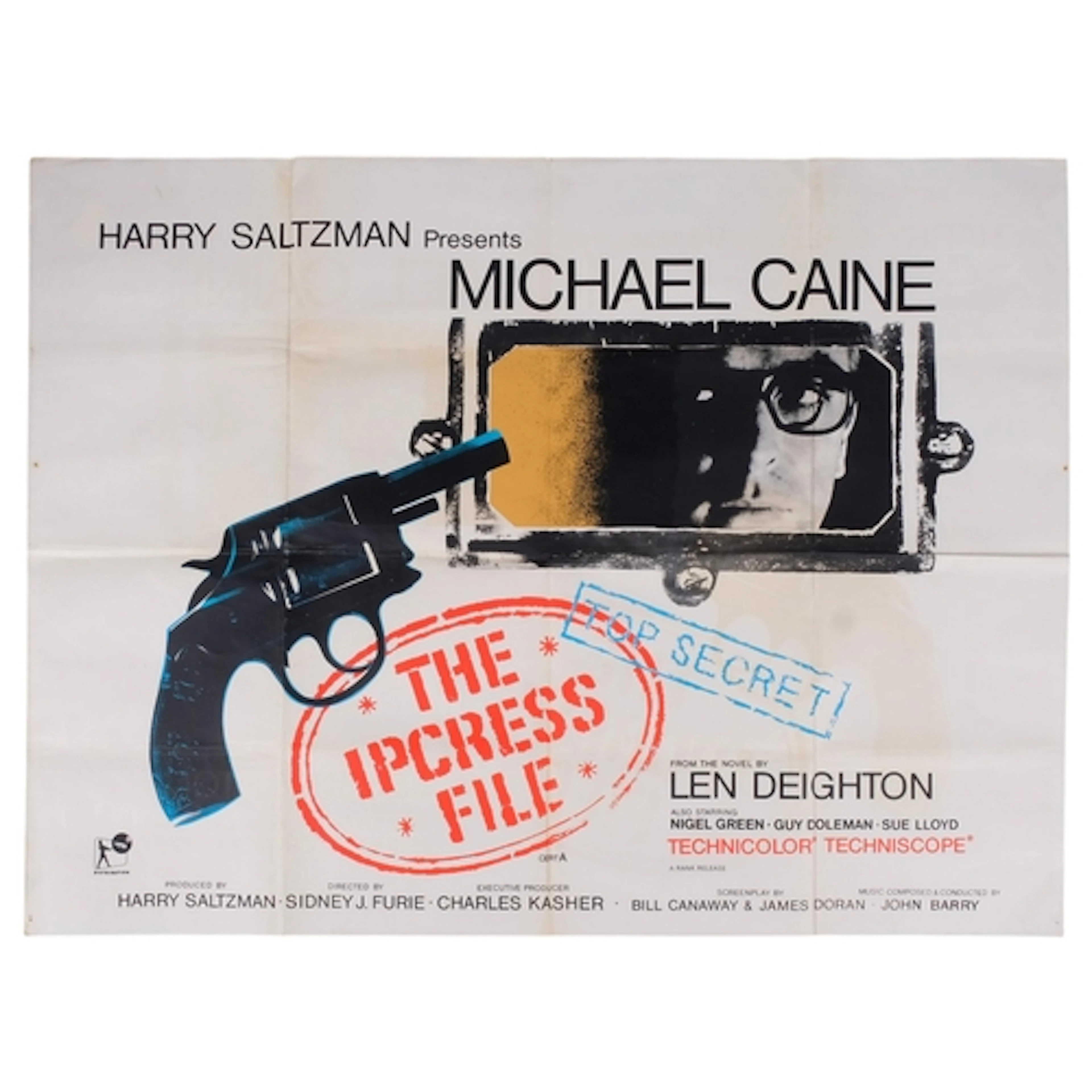 The Ipcress File, (1965) British Quad Film Poster, starring ...