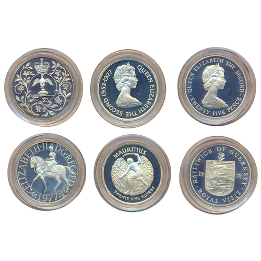 Collection of silver boxed proofs FDC, including Guernsey 25...