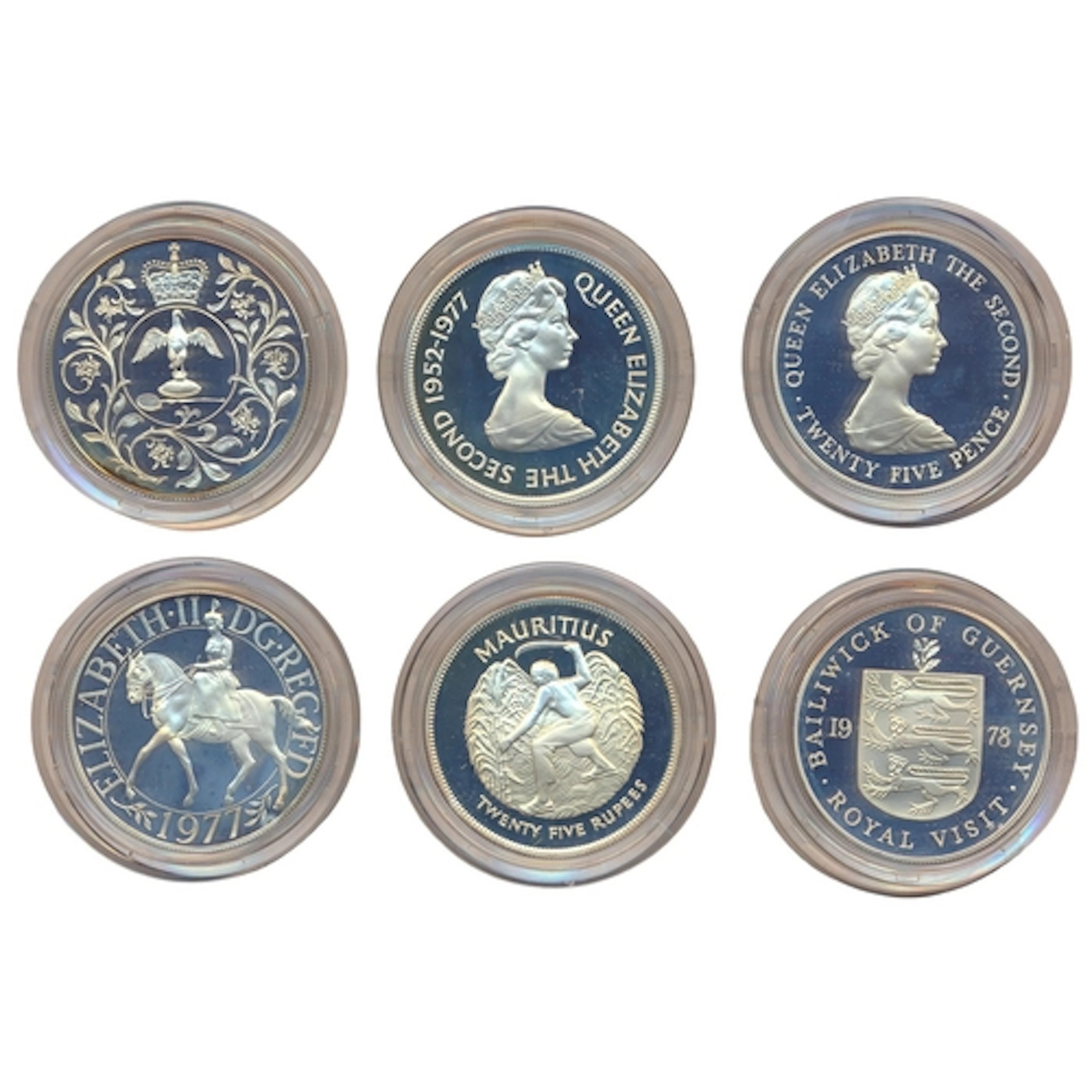 Collection of silver boxed proofs FDC, including Guernsey 25...