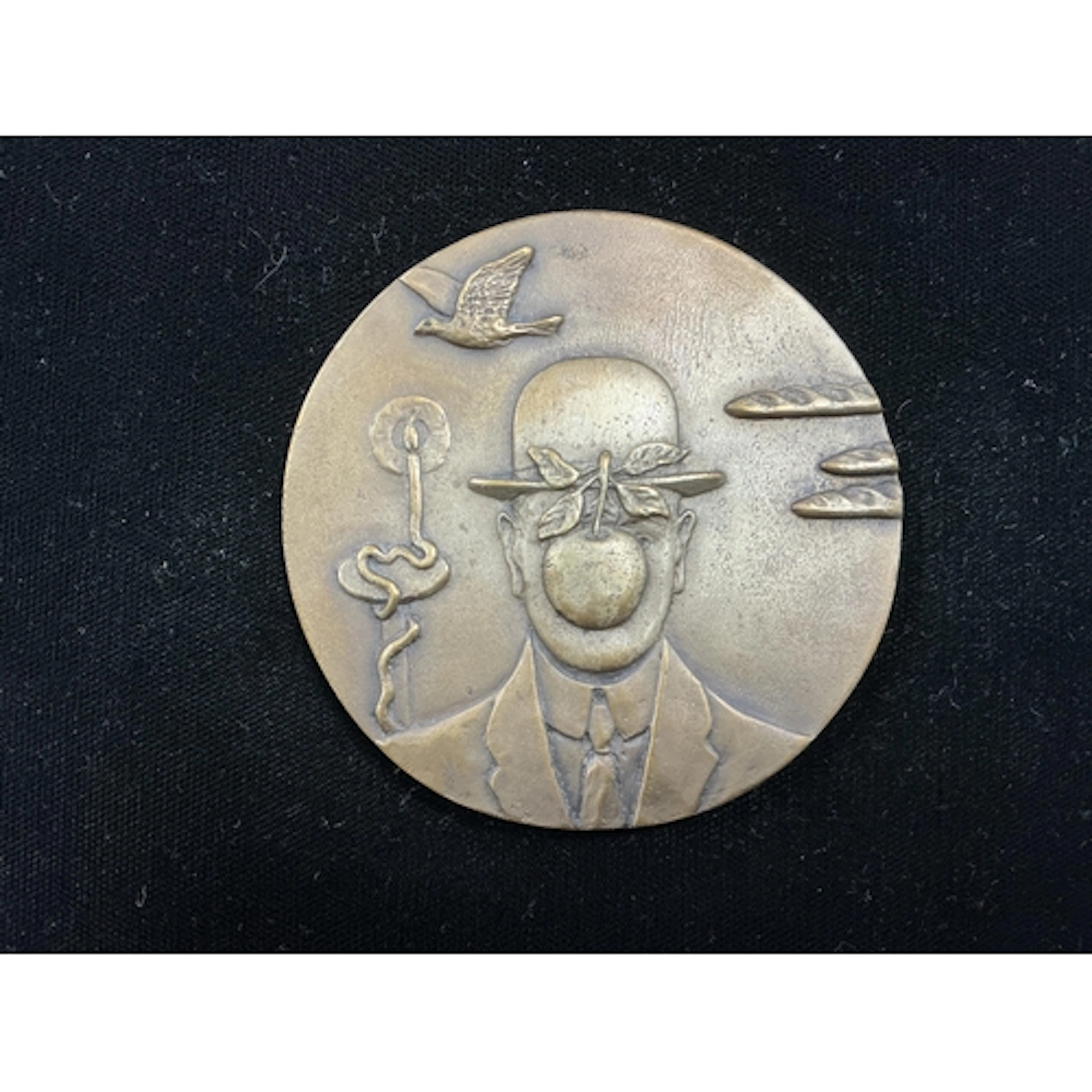 British Art medals, René Magritte commemorative bronze medal...