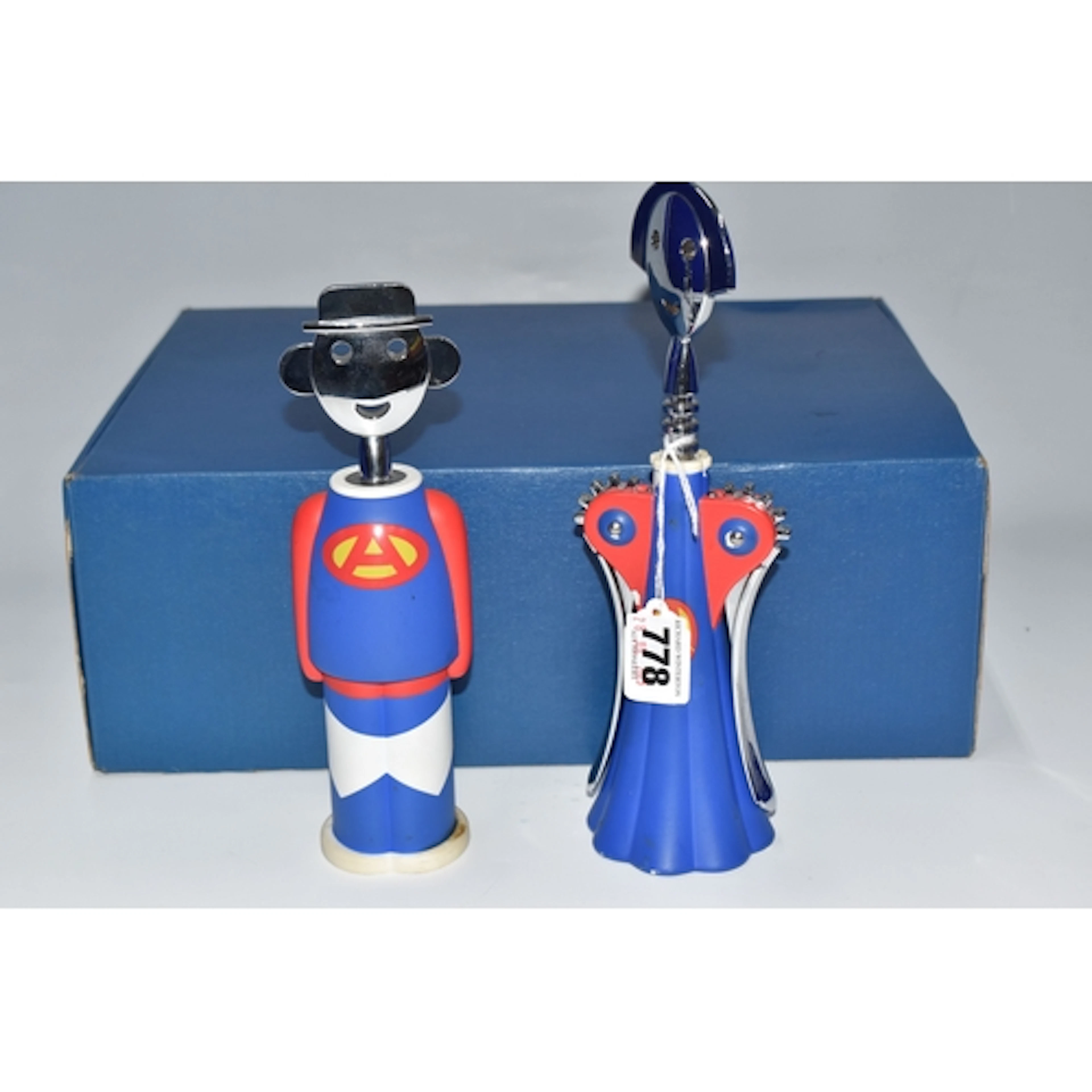 A BOXED LIMITED EDITION ALESSI 'SUPER' CORKSCREW SET designe...