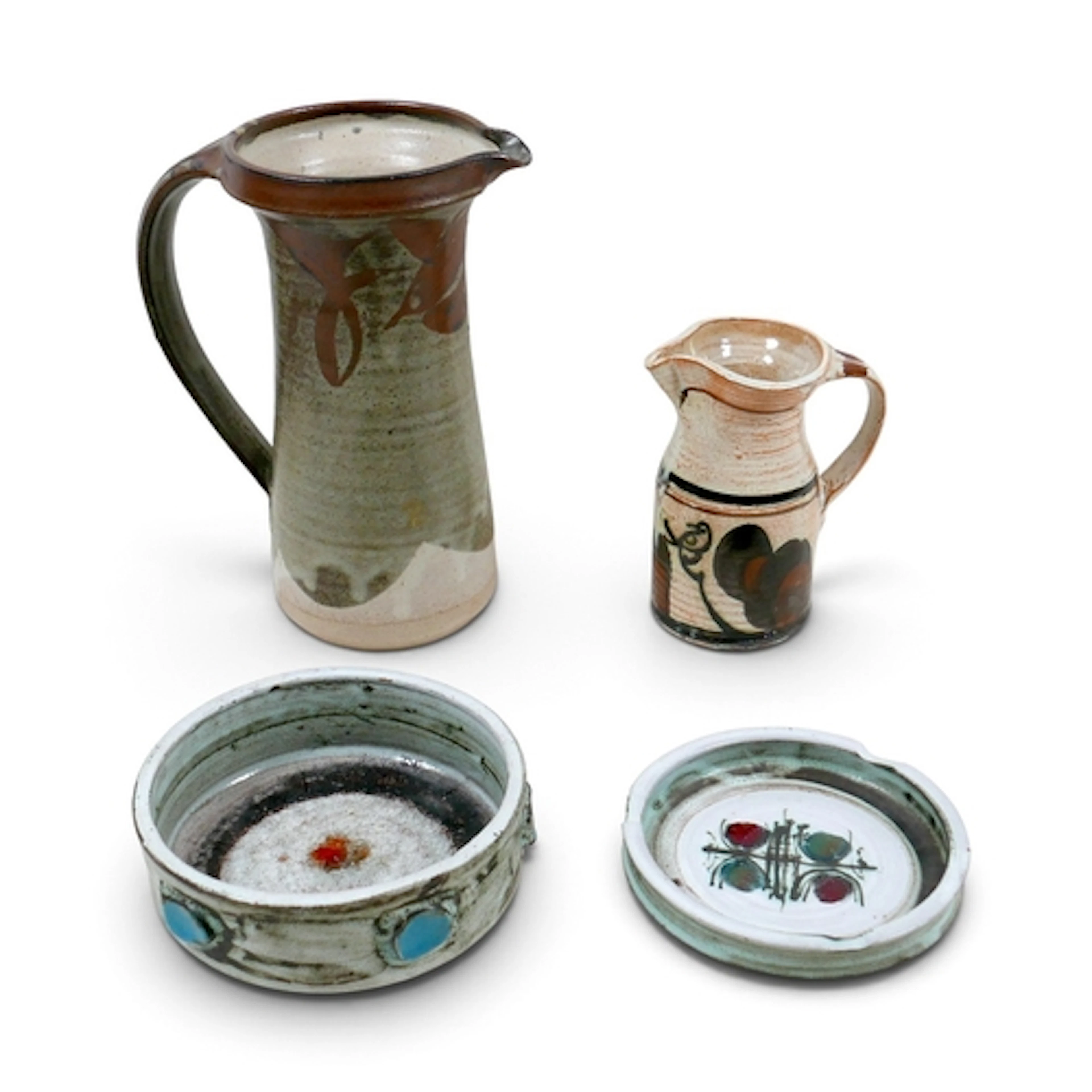 ADAM DWORSKI (1917-2011) WYE STUDIO POTTERY CLYRO. three art...