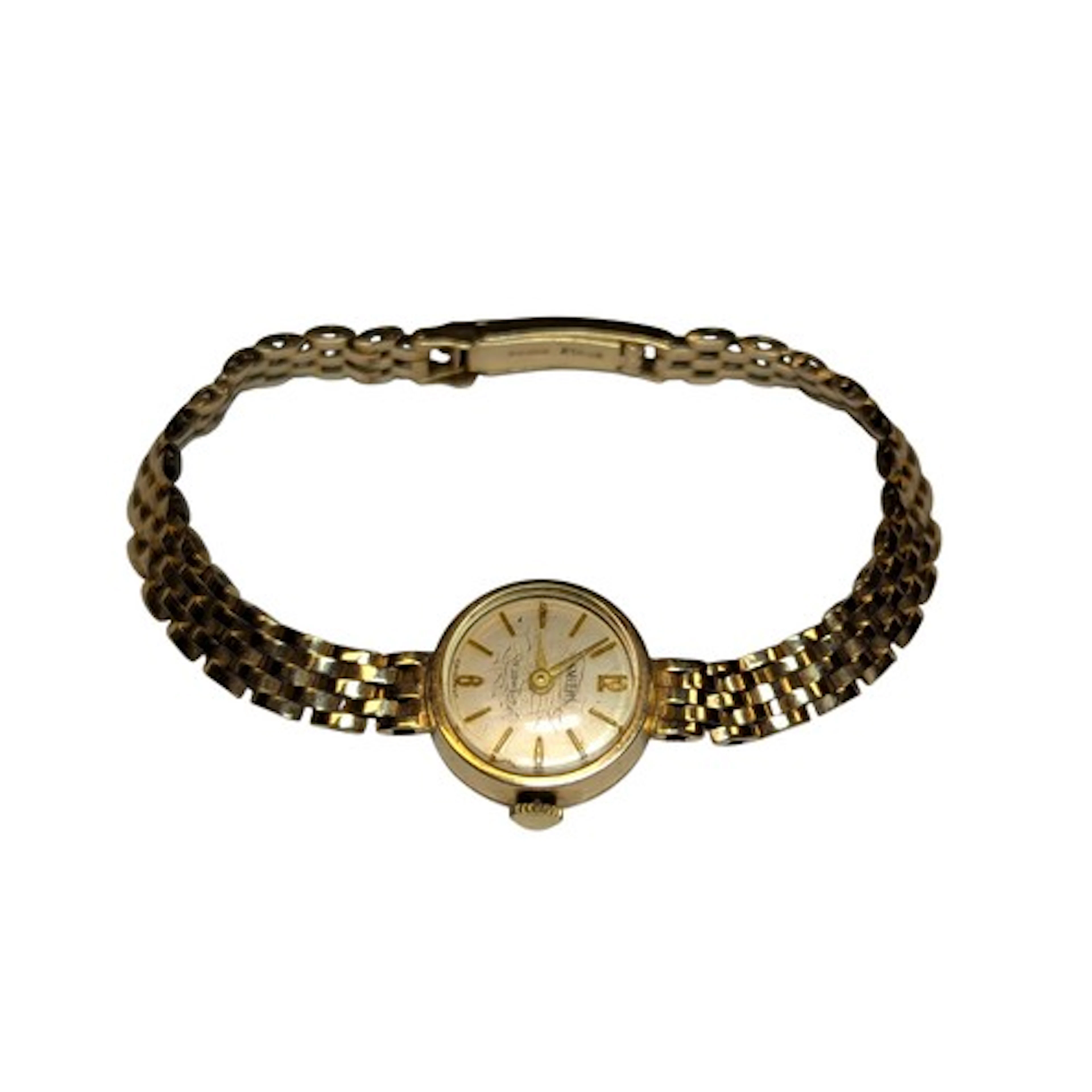 A Smiths 9ct gold cases ladies cocktail watch, silver dial, ...