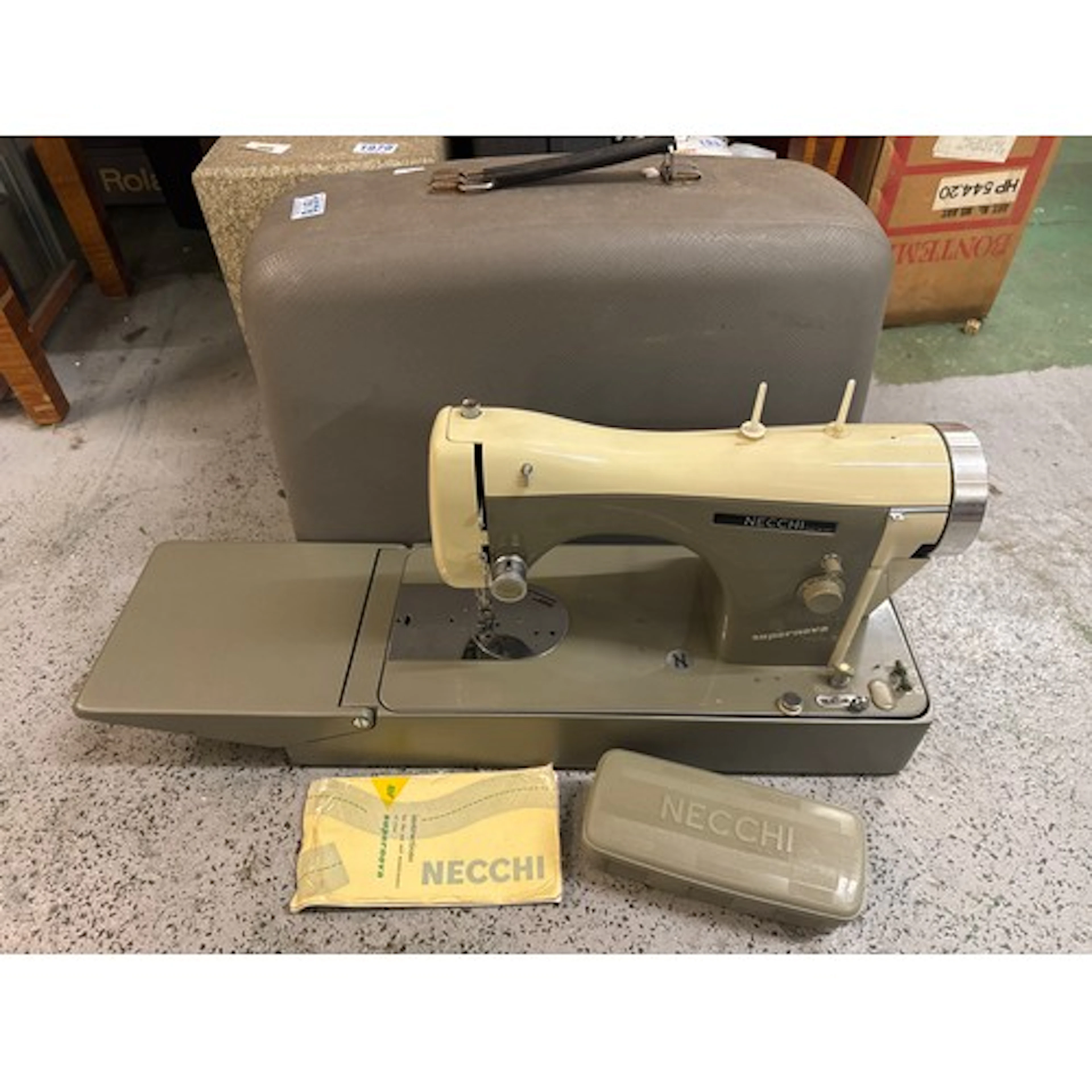 Necchi supernova sewing machine, some accessories, no pedal