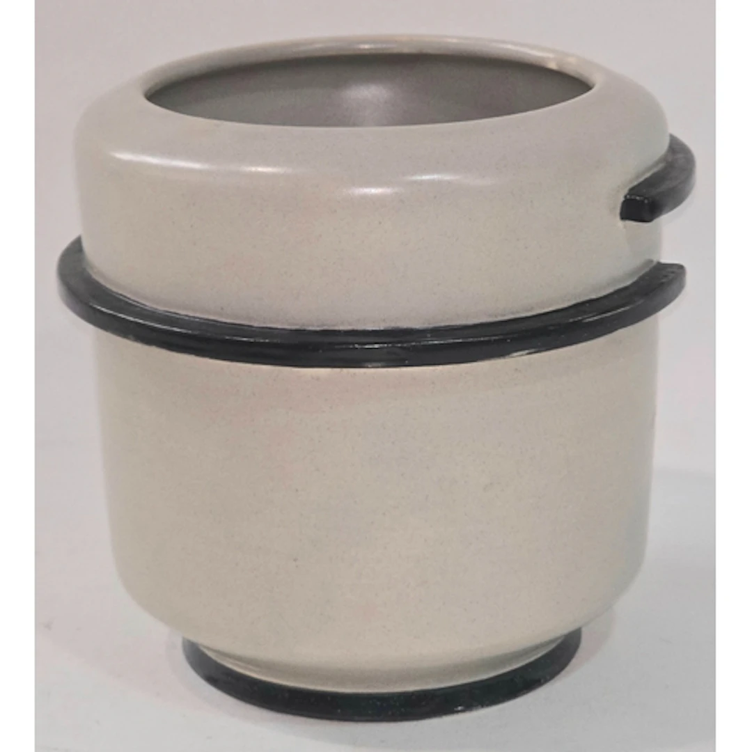 Poole Pottery Art Deco Plane ware vase shape 861P 4.9" high.