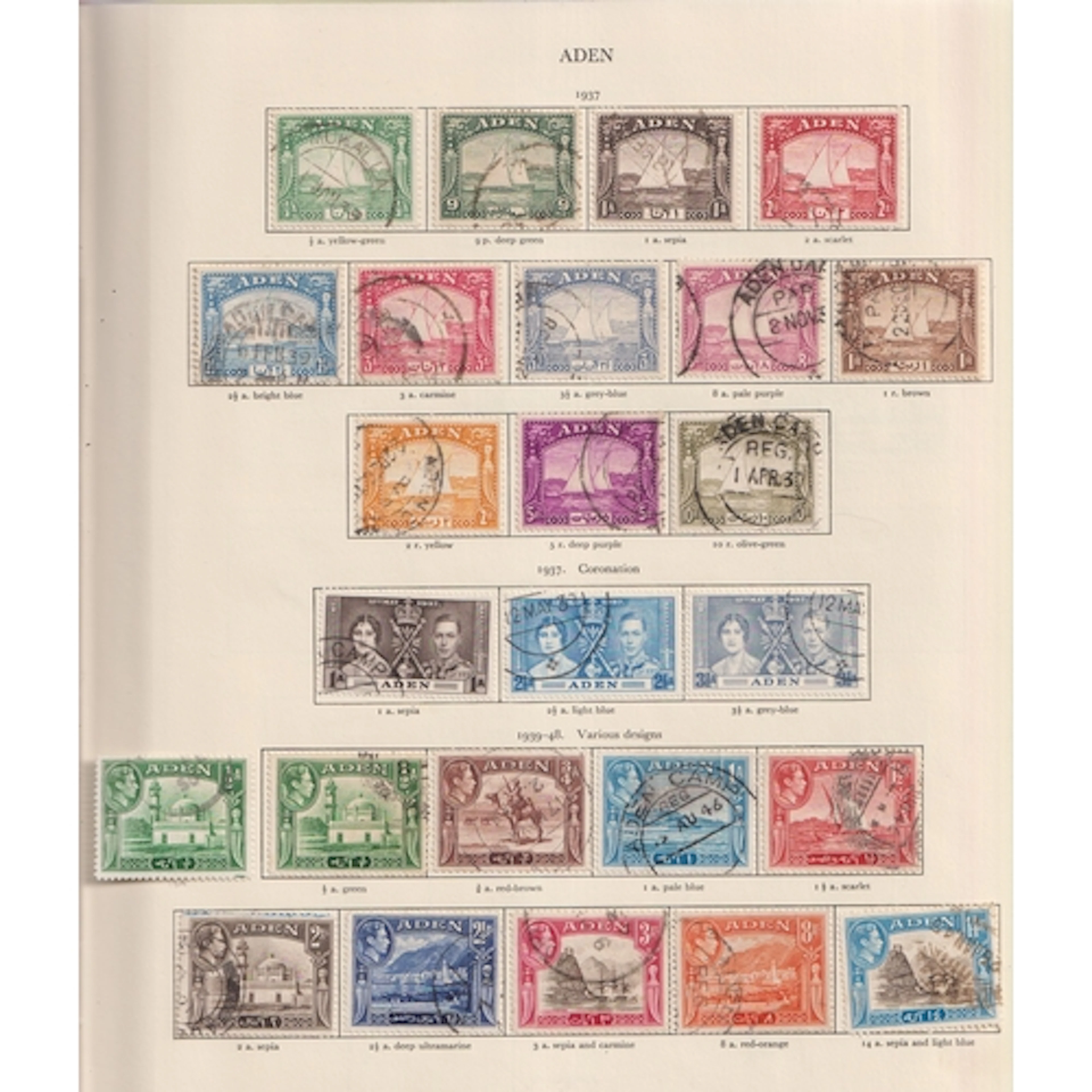 1937/52 used collection in printed ‘Crown’ album with all th...