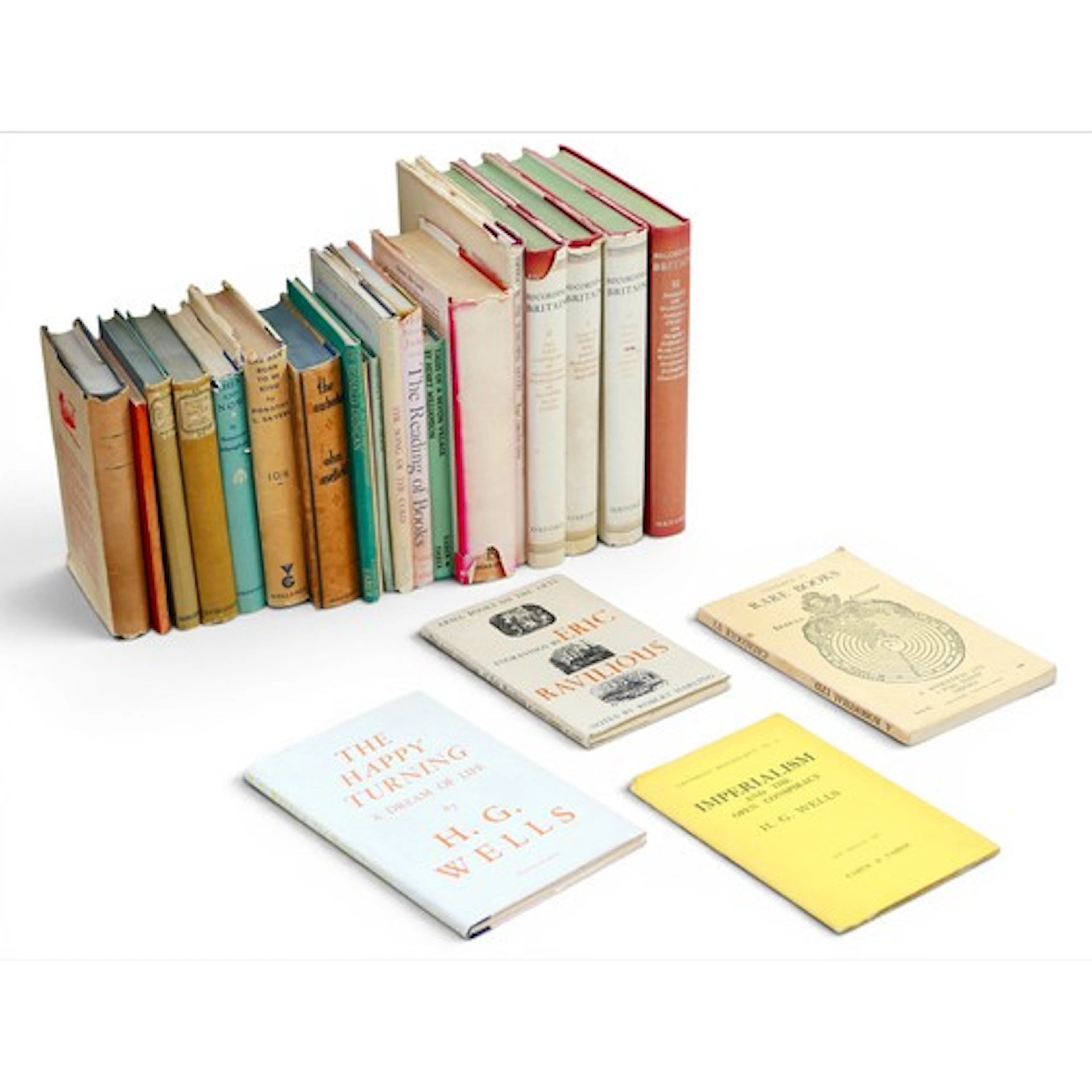 A collection of over twenty literature and reference books i...
