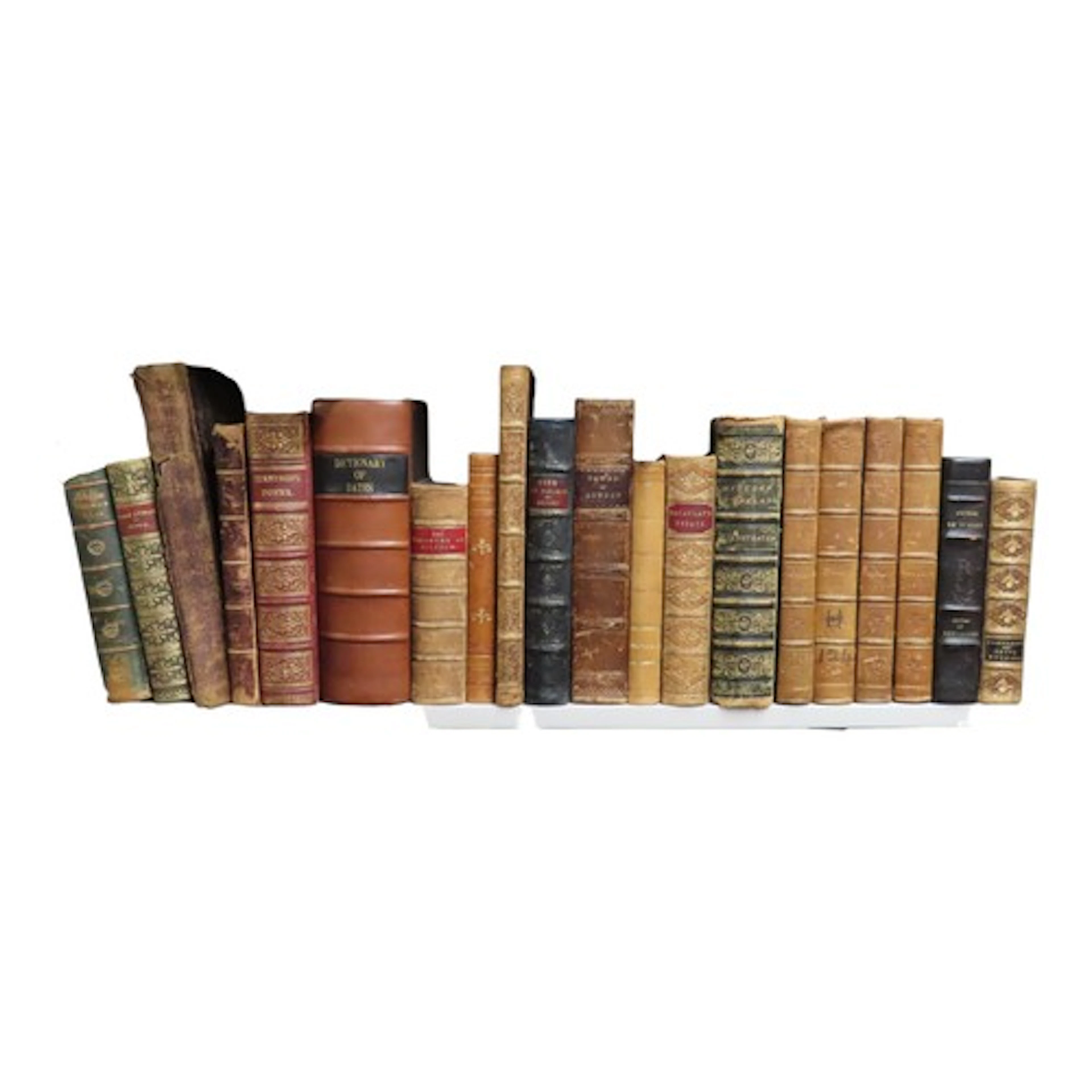 Antiquarian interest. Leather binding poetry, essays, and ot...