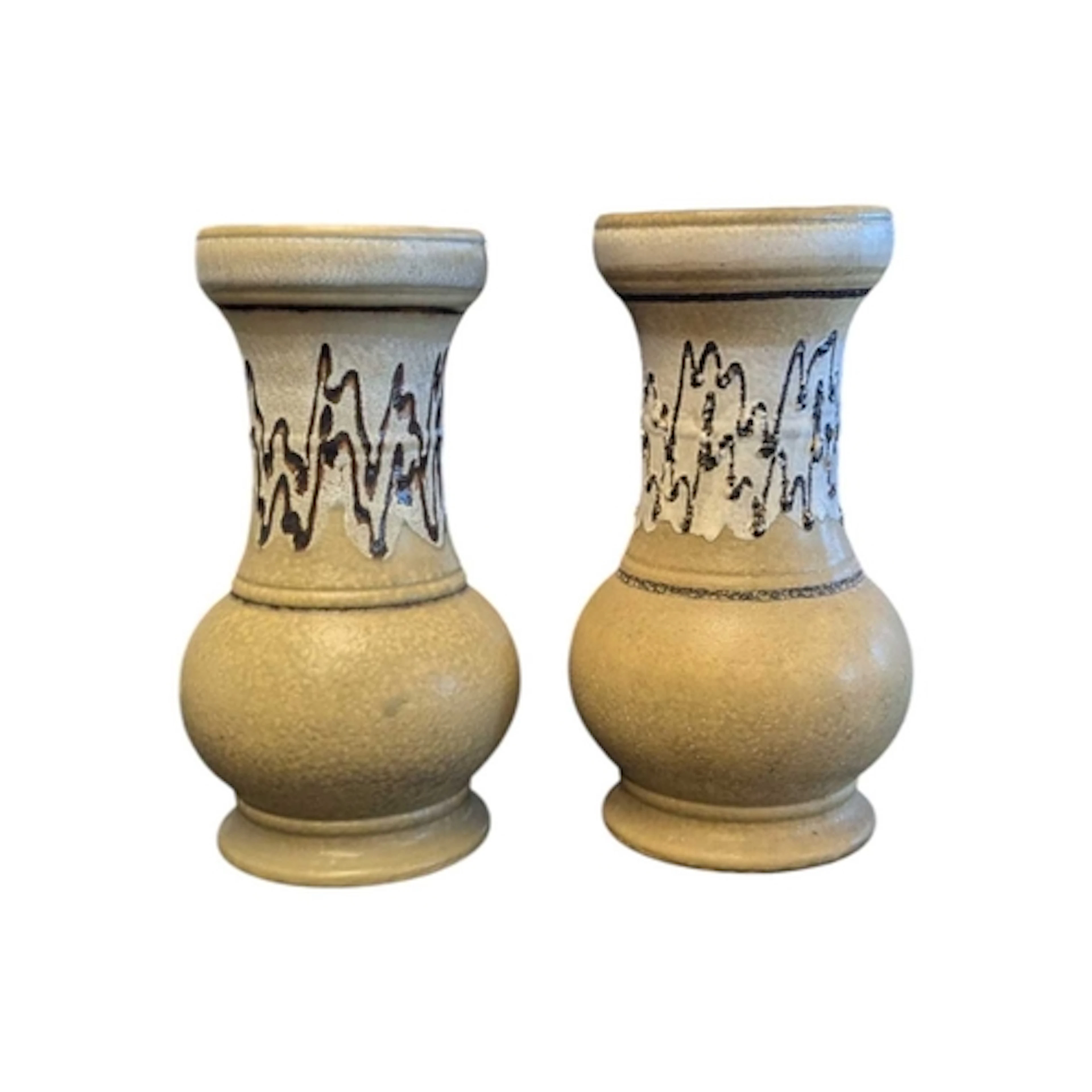 Ü Keramik - West German Pottery - A pair of vintage mid 20th...