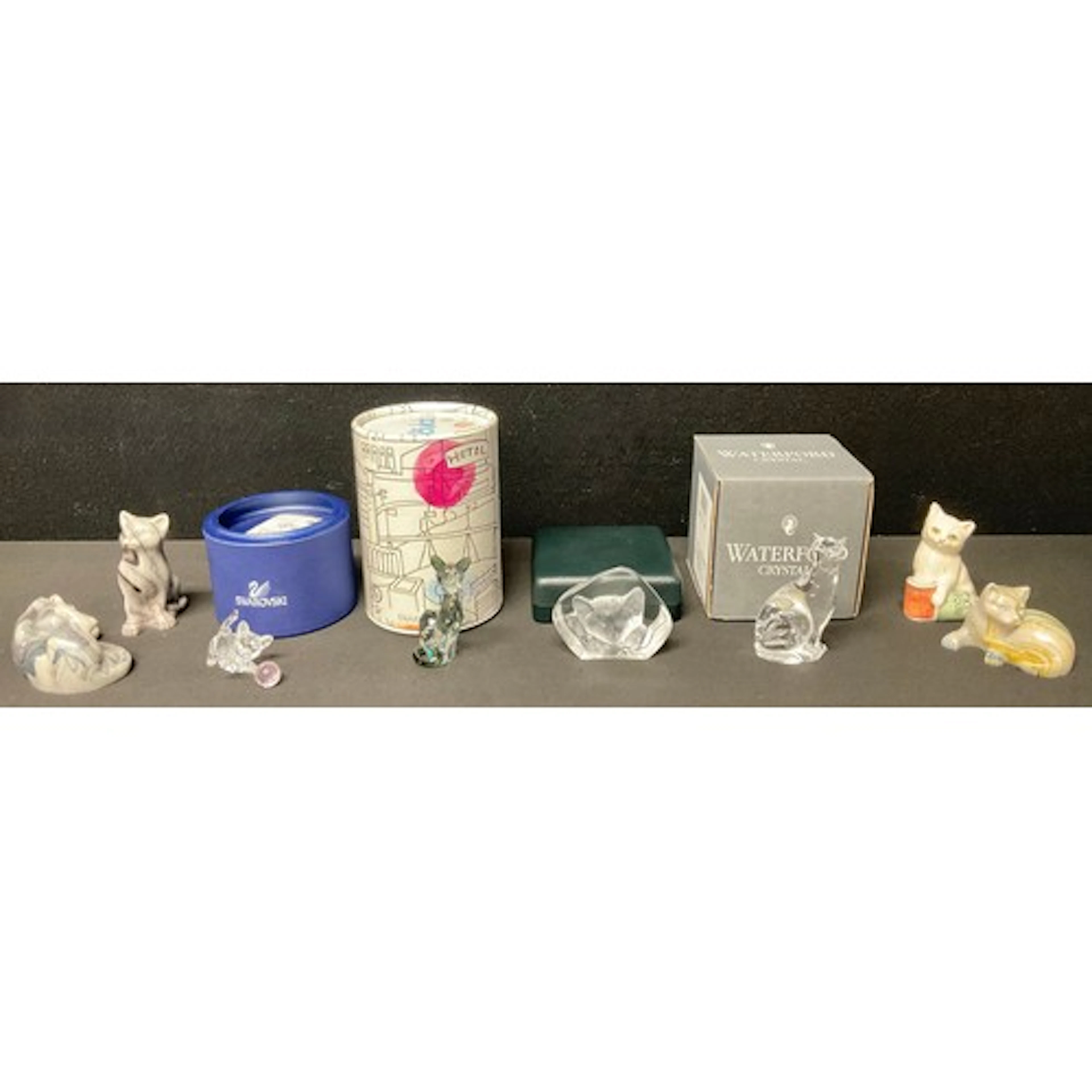 Swarovski crystal model Kitten and ball, 631856, another cat...