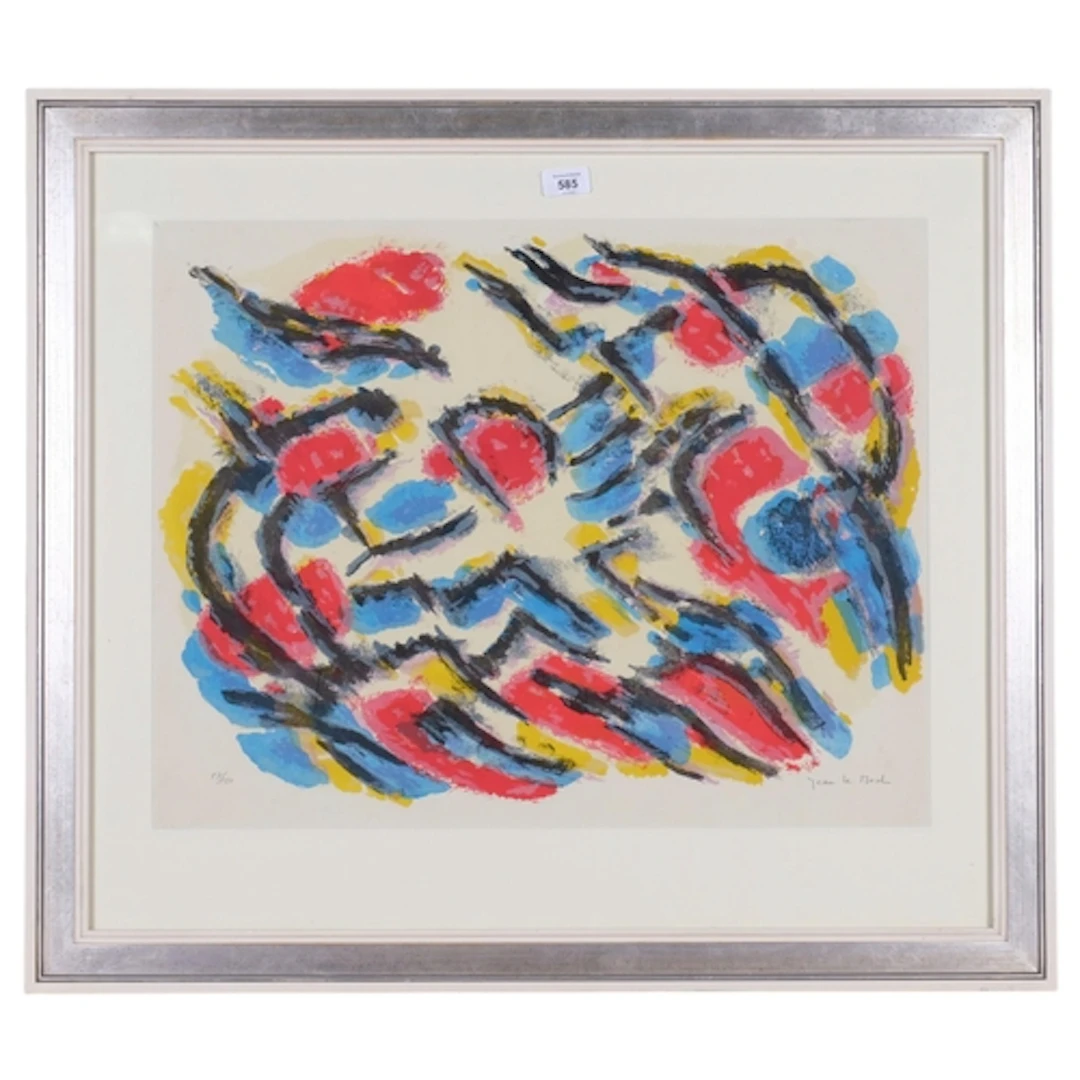 Jean le Moal, Autumn, original lithograph, circa 1950s, sign...