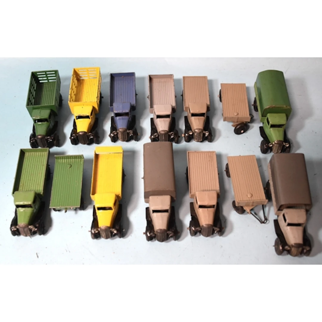 Dinky Toys, eleven commercial '25 Series' trucks and three t...