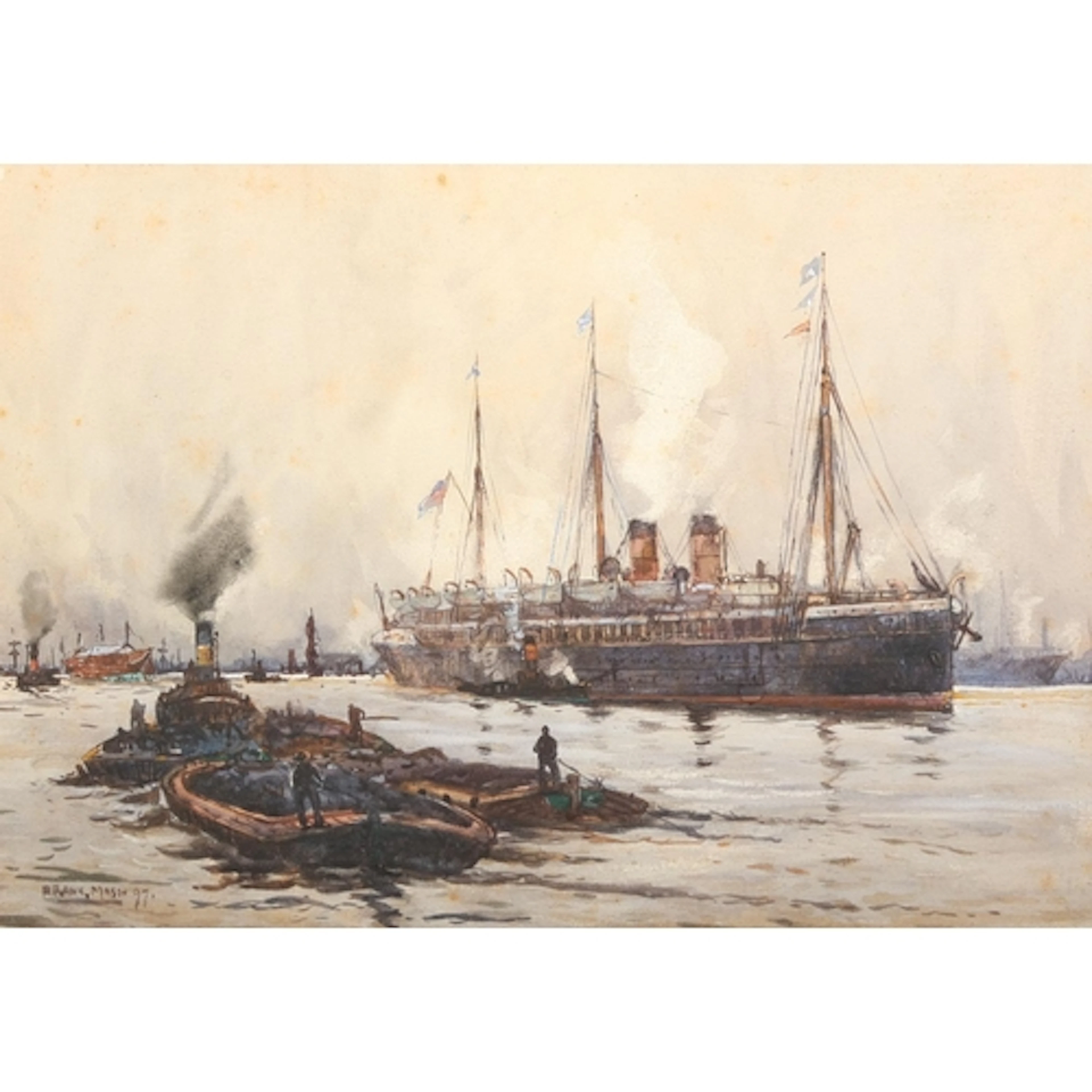 FRANK HENRY MASON RBA RI RSMA (Staithes Group 1875-1965) *AR...