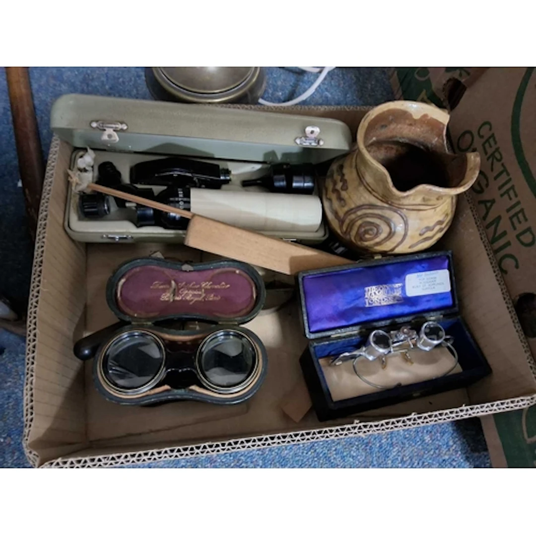 A BOX AND LOOSE OF MEDICAL AND EYESIGHT RELATED ITEMS to inc...