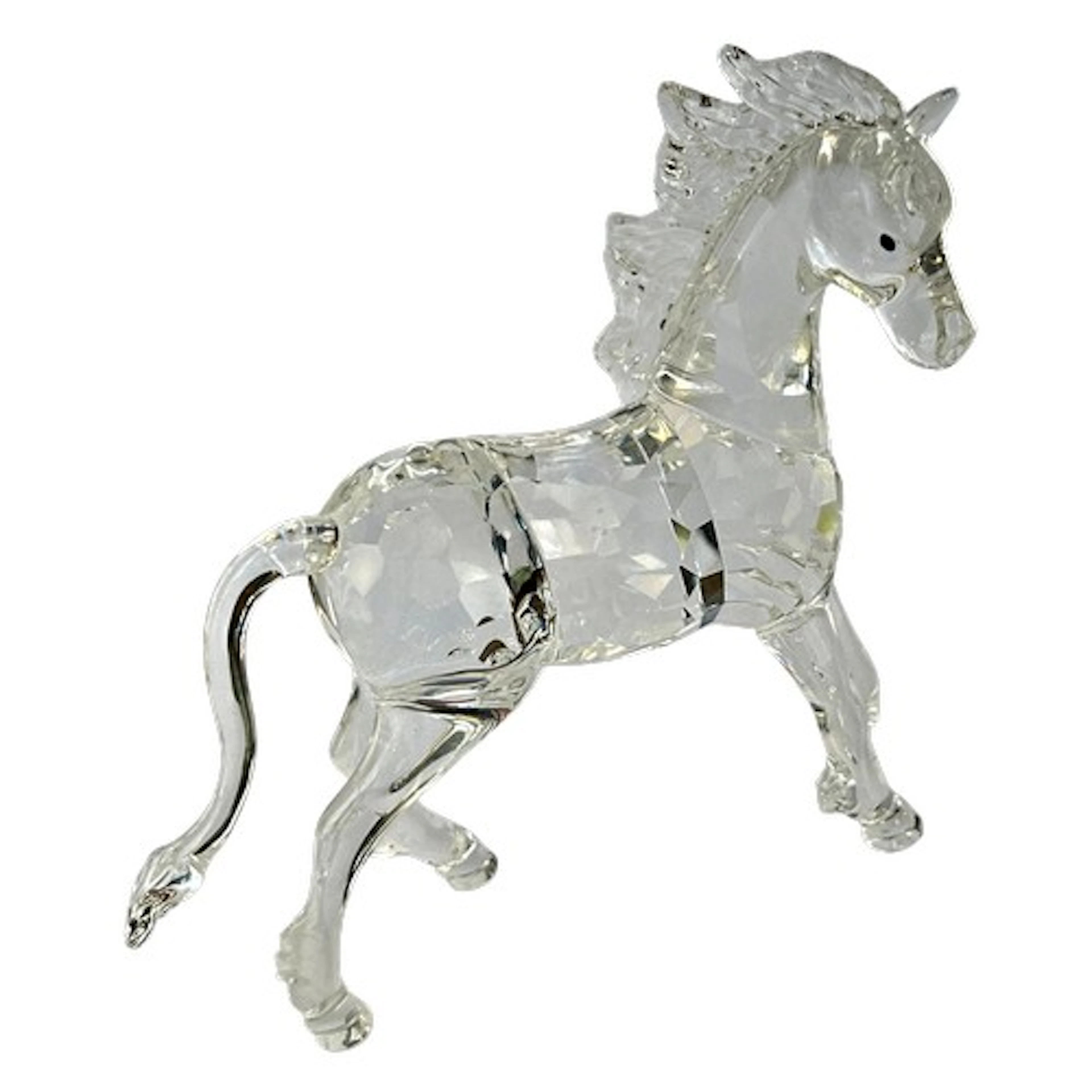 A Swarovski crystal glass horse, 12cm high
