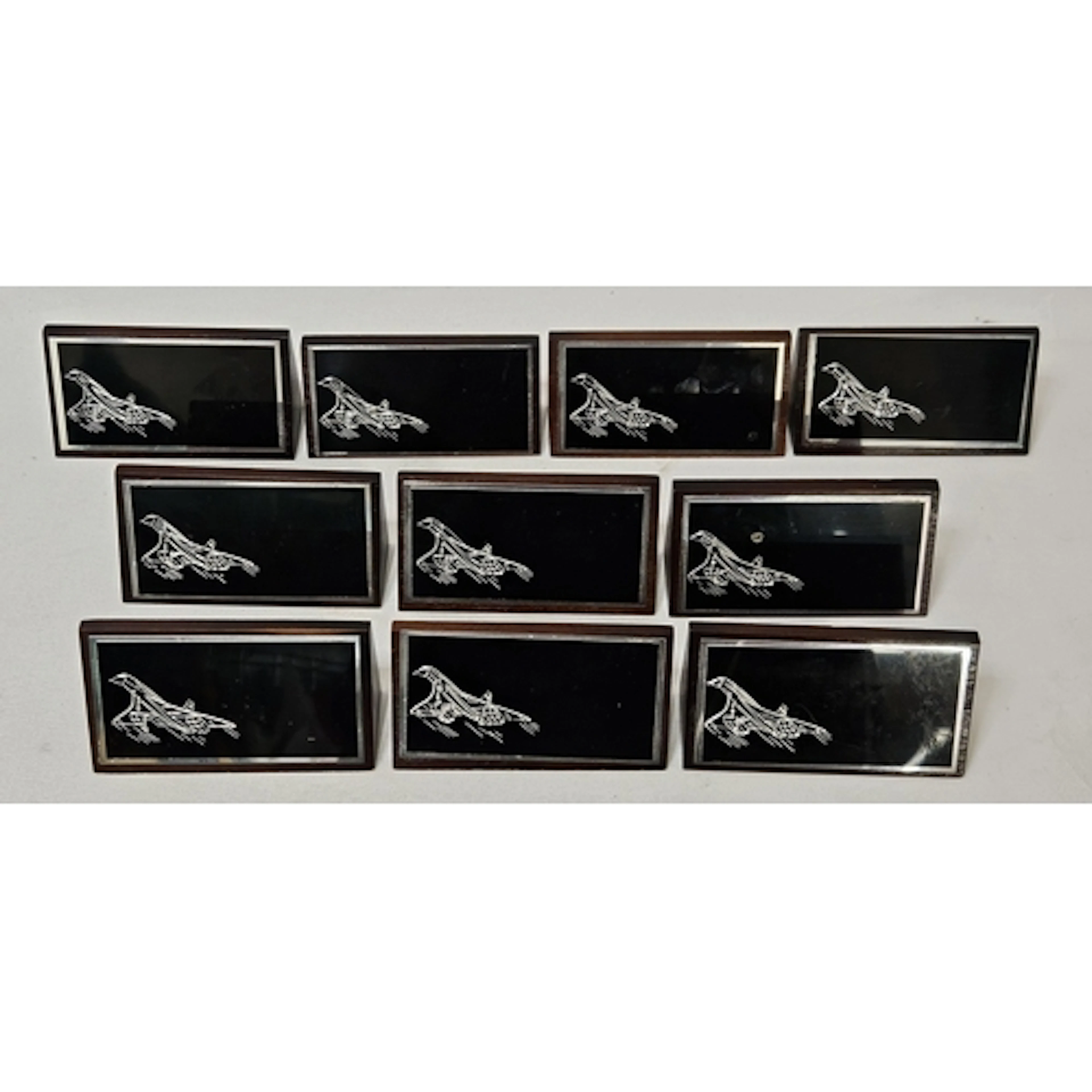 Set of 10 Rare Concorde Desk Place Signs/Desk Plaques each a...