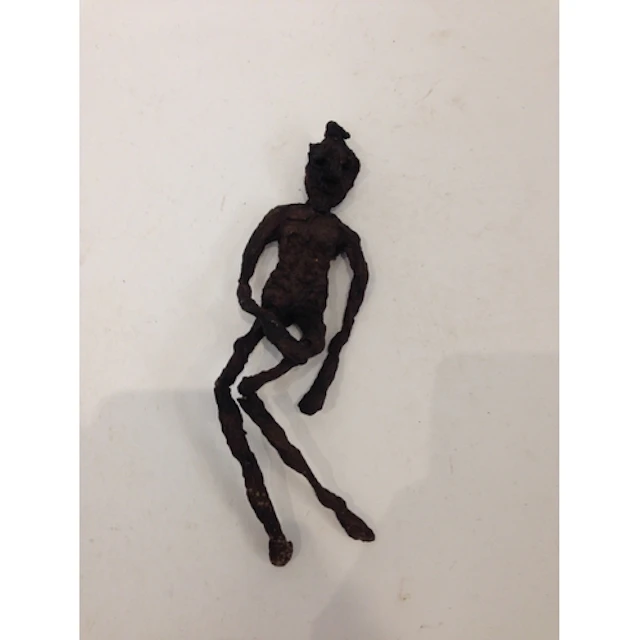 An early 19th century 'Poppet' Doll, stylized female form ma...
