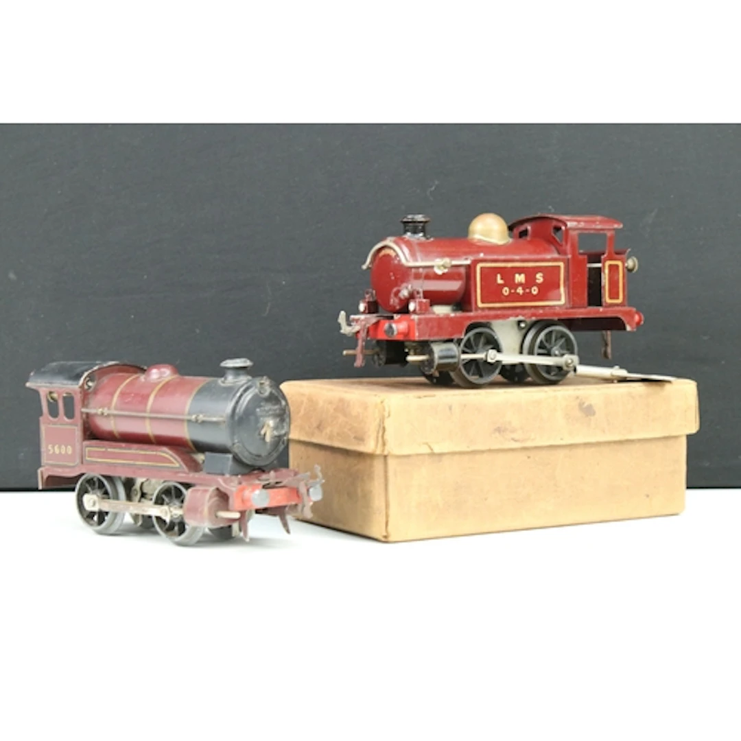 Boxed Hornby O gauge clockwork LMS 0-4-0 Locomotive in maroo...