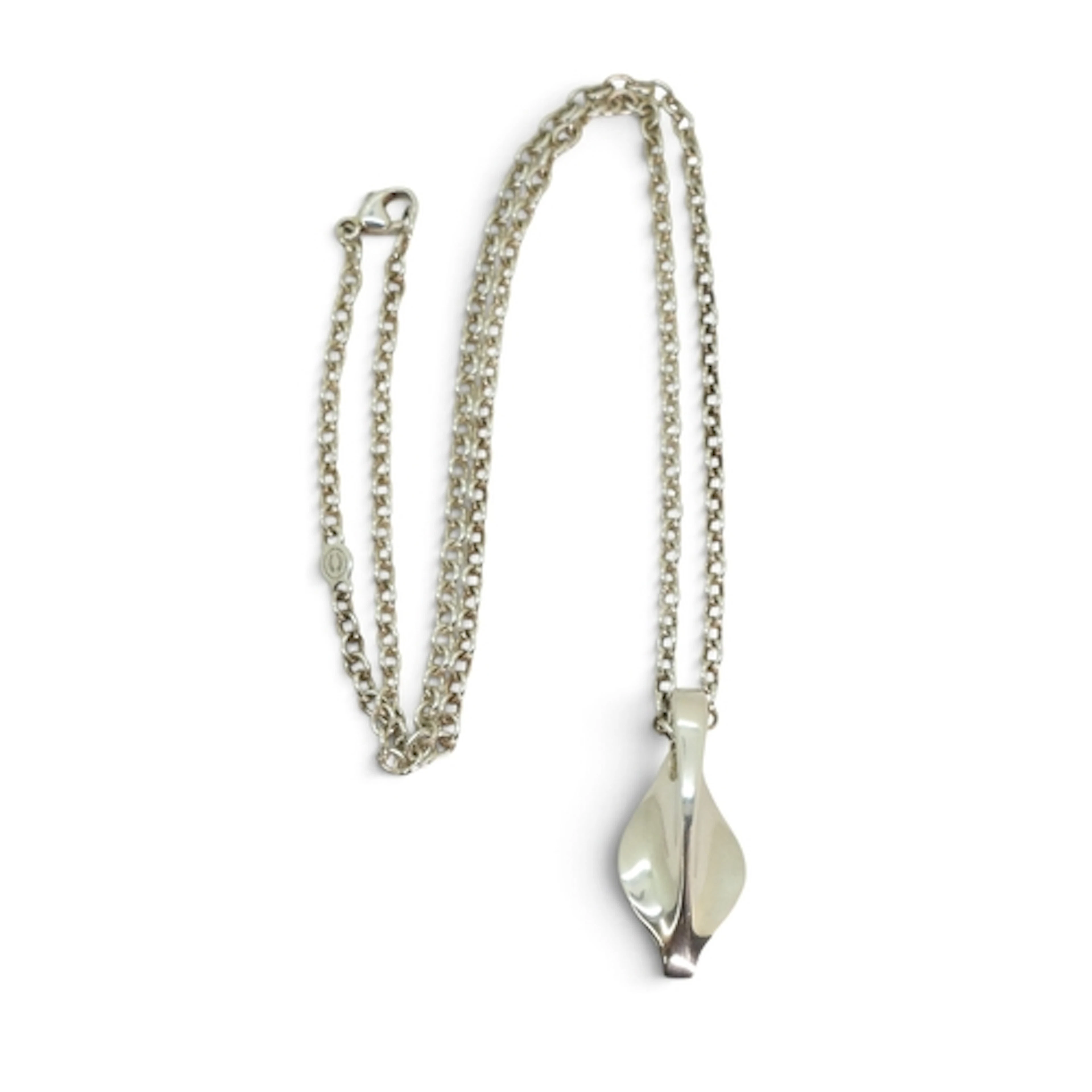 A GEORG JENSEN SILVER PENDANT identical to lot 2770, of free...