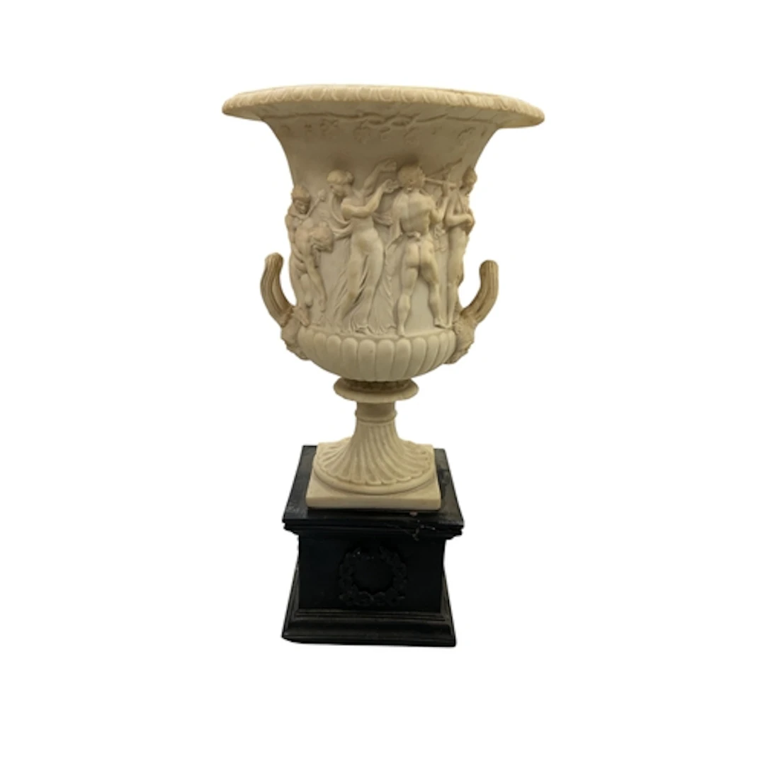 A composition Classical-style campana urn, relief decorated ...