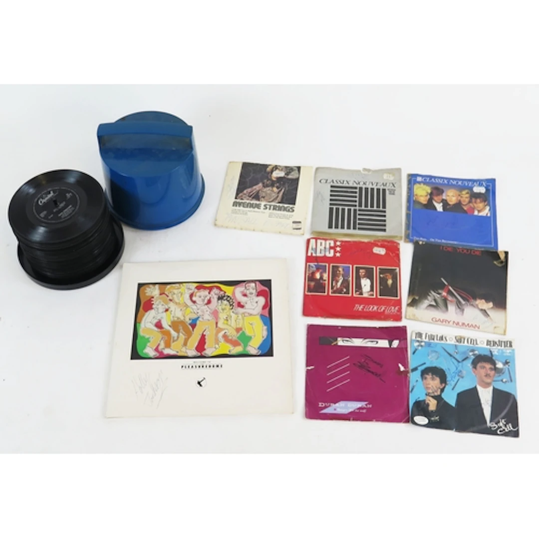 Collection of Signed Vinyl Records including Frankie Goes to...