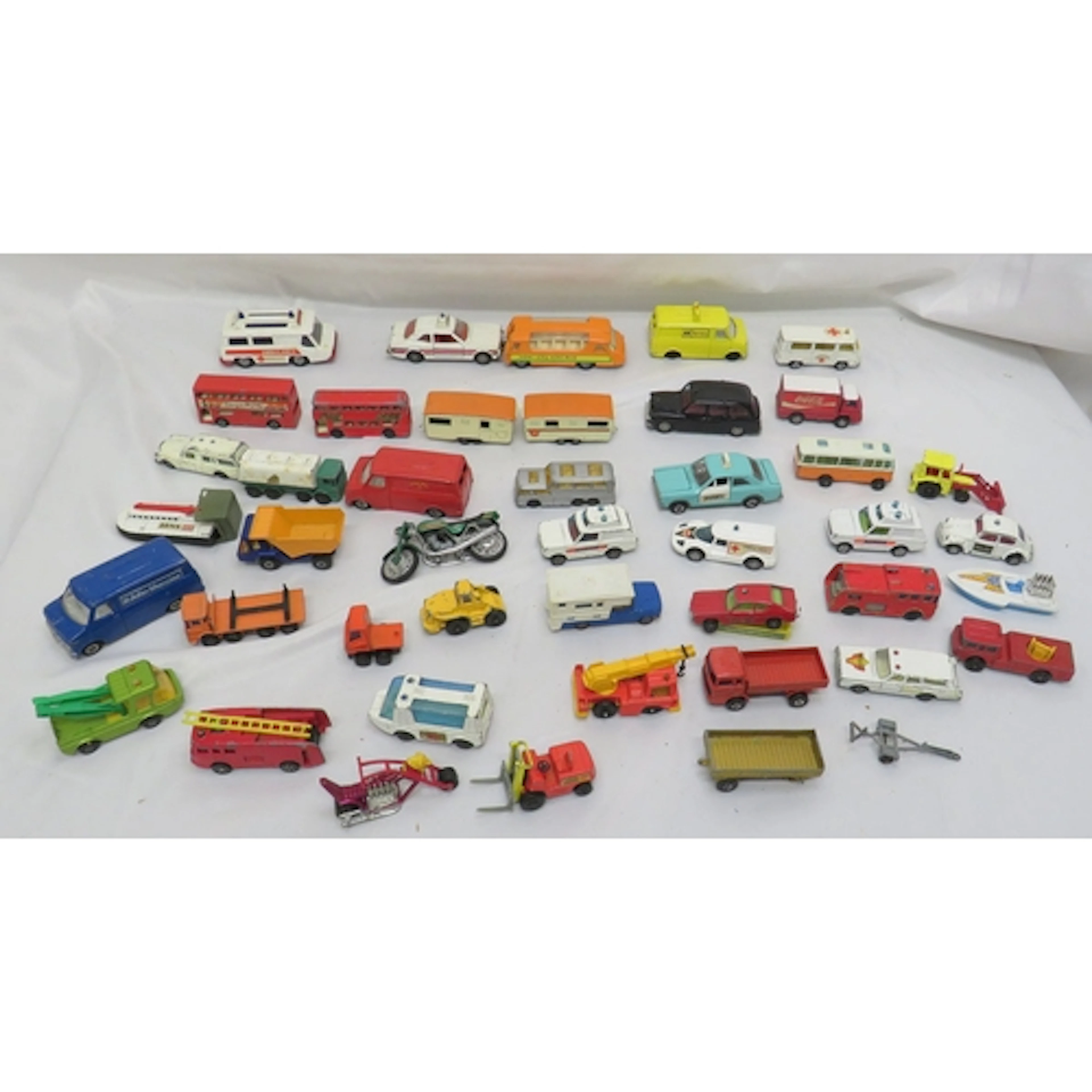 Vintage Play-Worn Model Vehicles incl. Dinky Bedford Van, Jo...