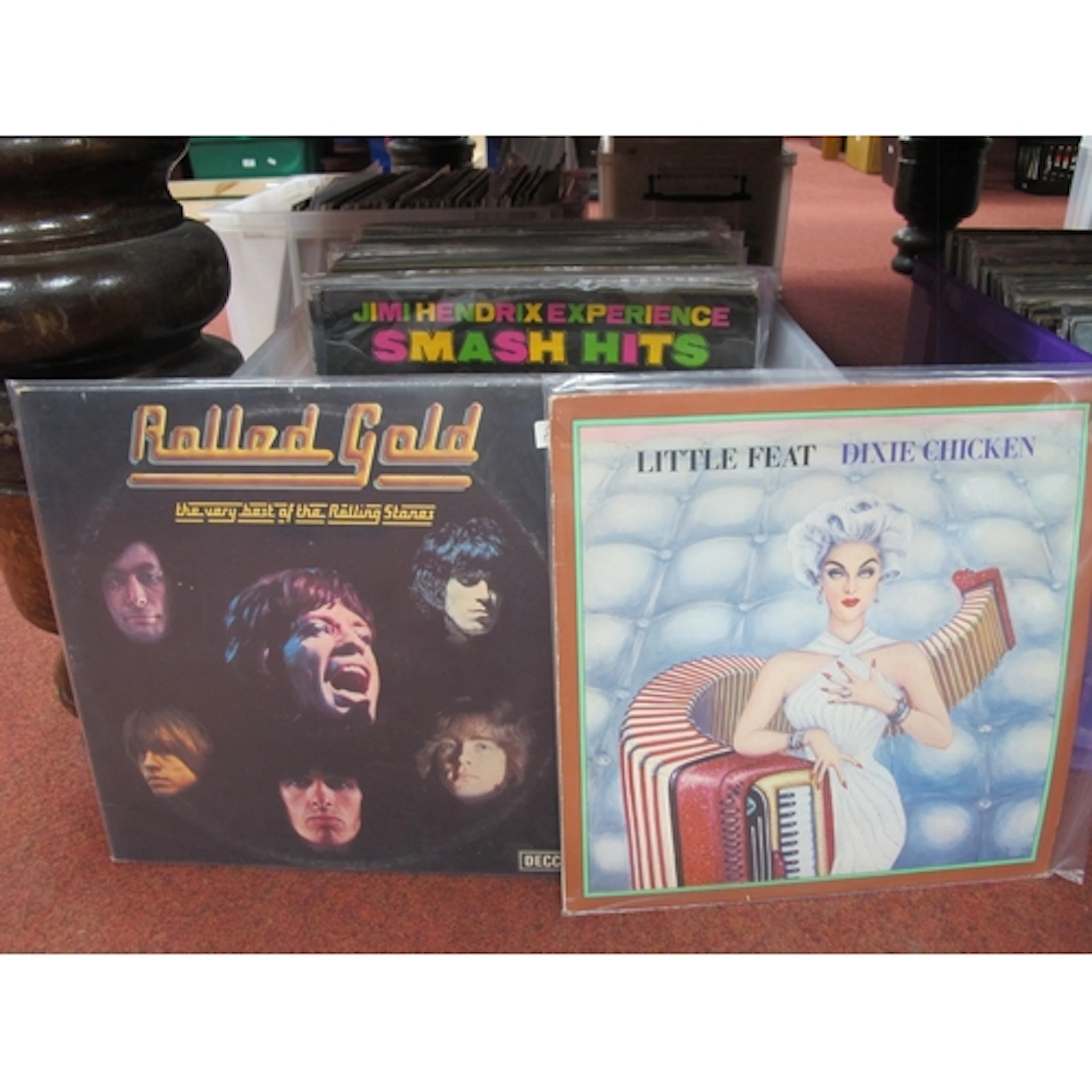 1970s LPs, over 60 albums from Little Feat, Rolling Stones, ...